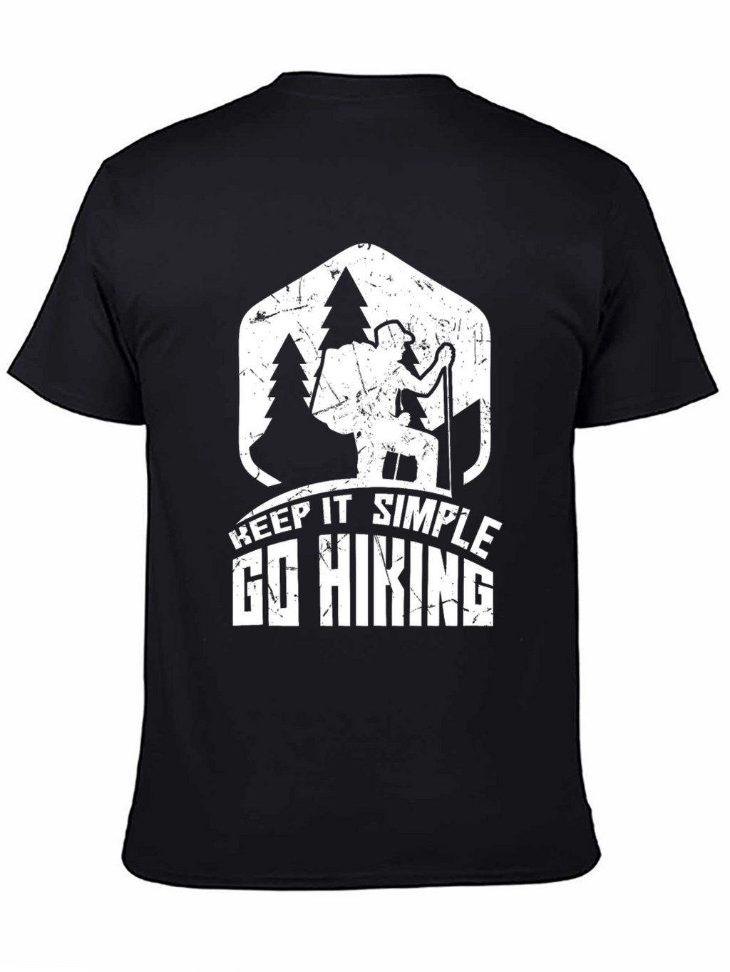 Keep It Simple Go Hiking Black T-Shirt