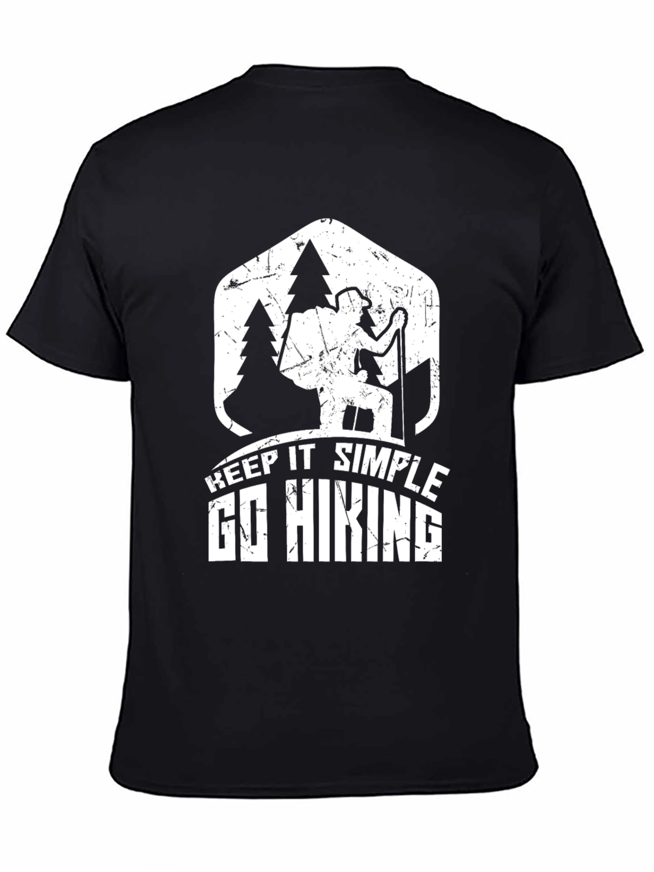 Keep It Simple Go Hiking Black T-Shirt