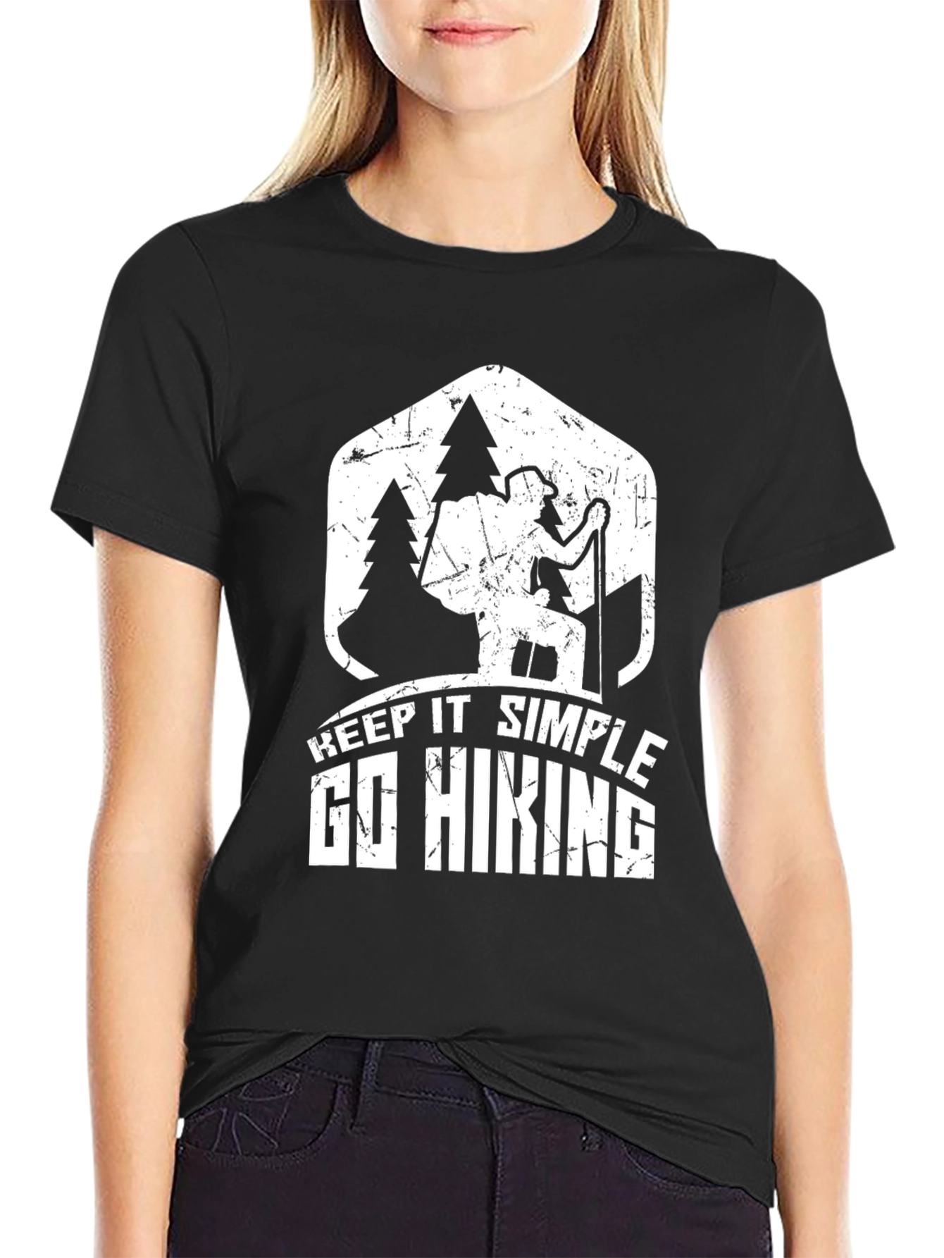 Keep It Simple Go Hiking Black T-Shirt