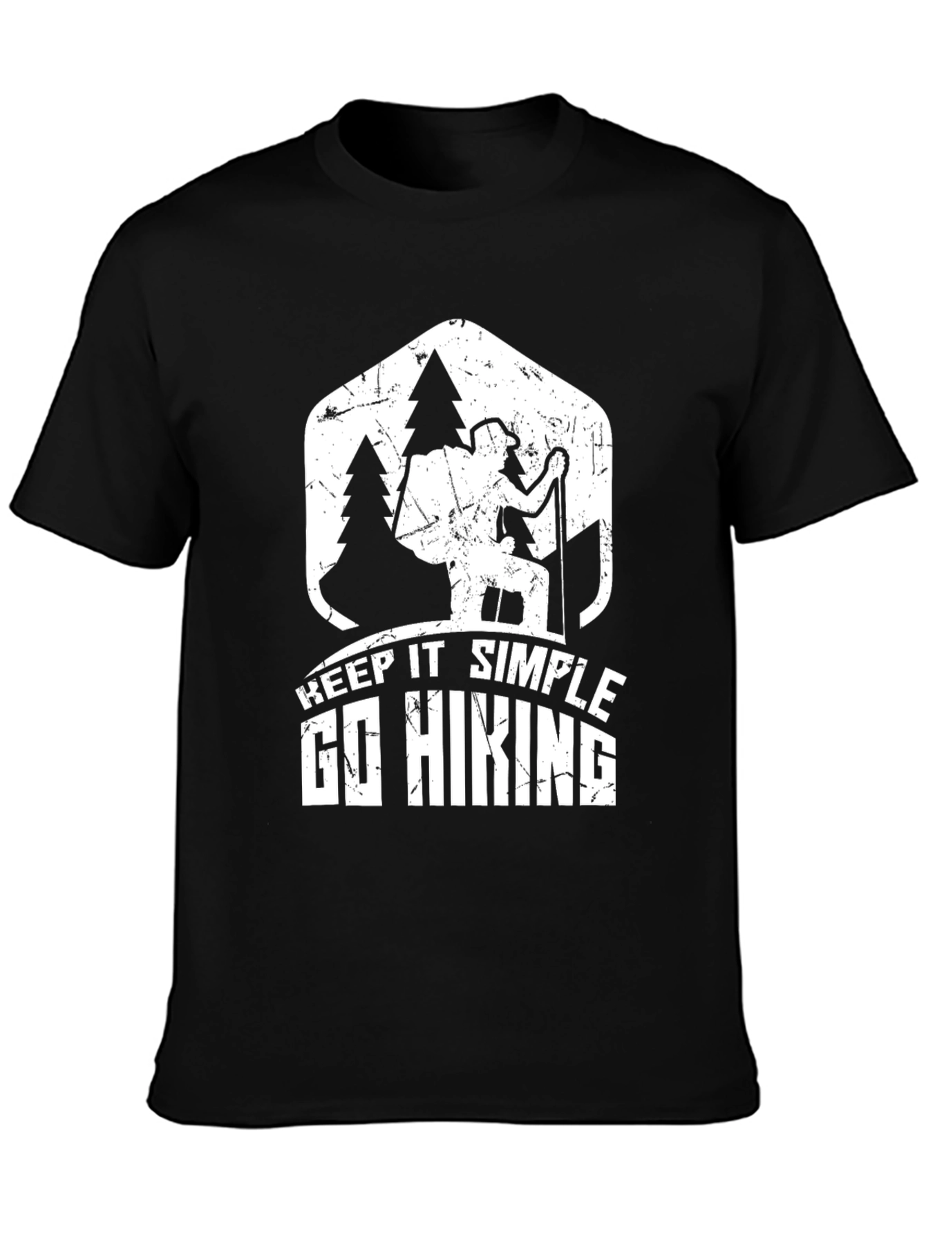 Keep It Simple Go Hiking Black T-Shirt