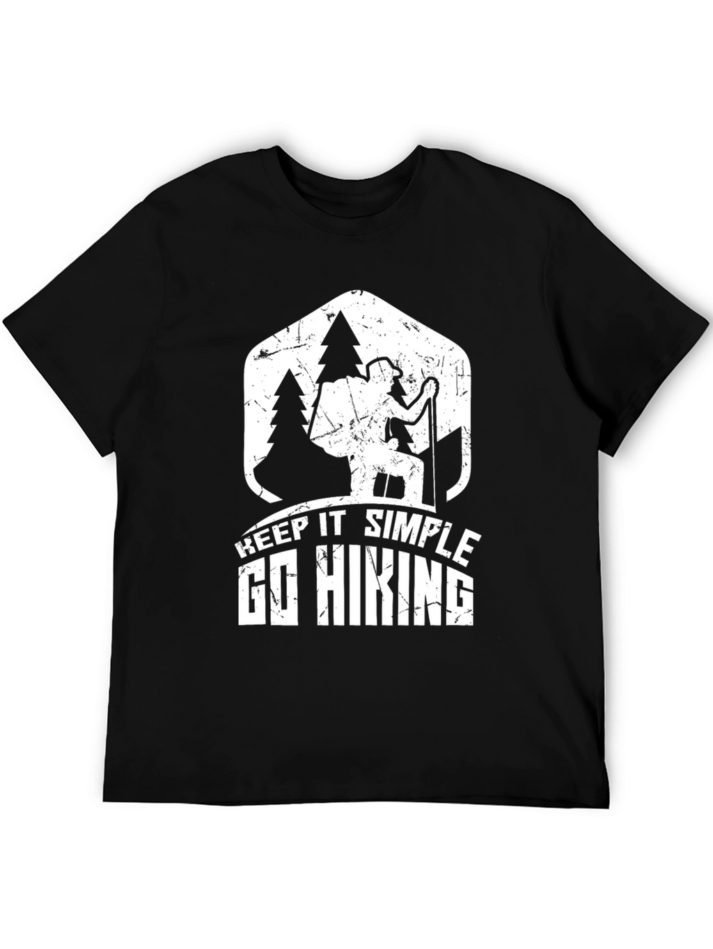 Keep It Simple Go Hiking Black T-Shirt