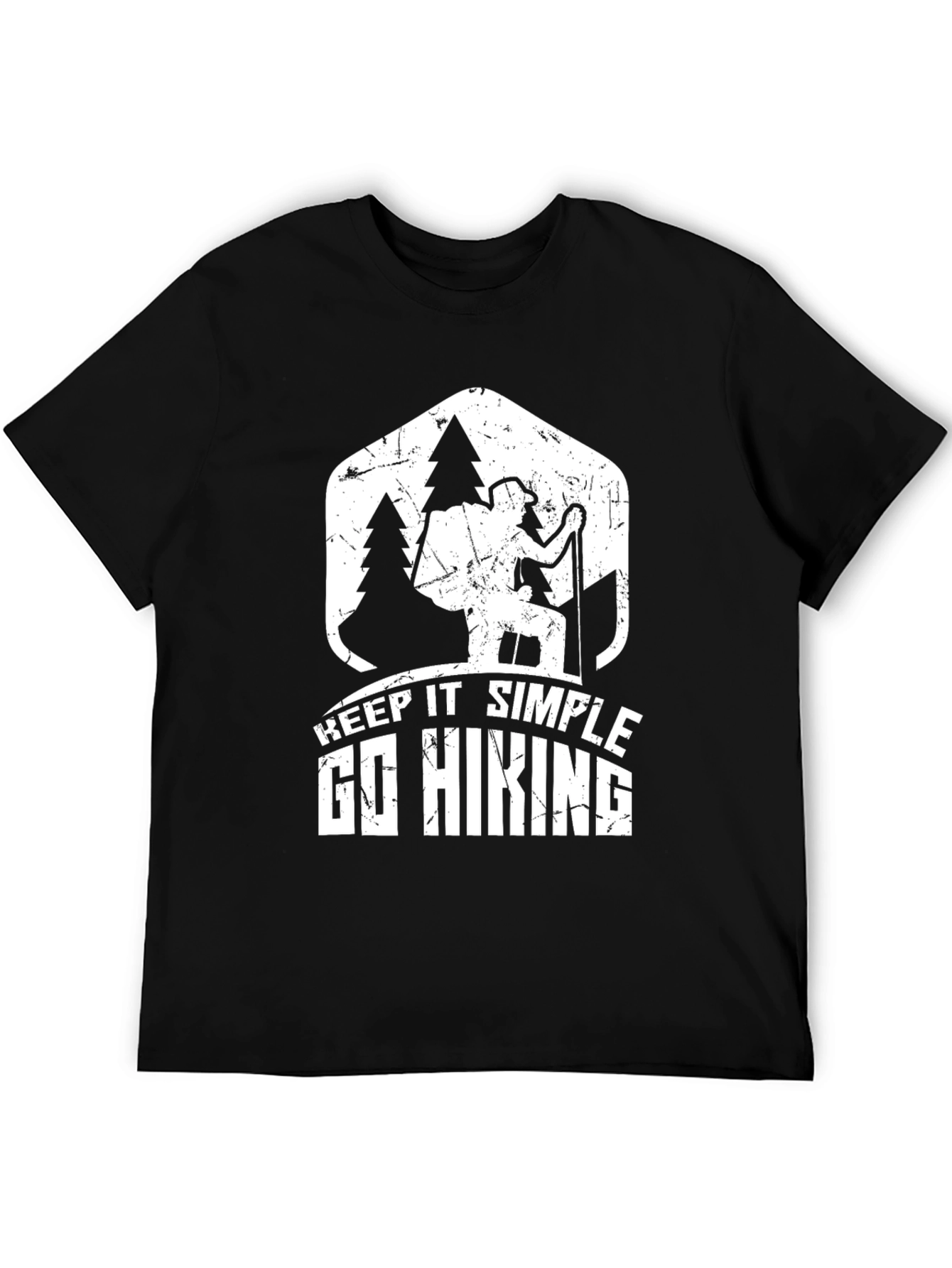 Keep It Simple Go Hiking Black T-Shirt