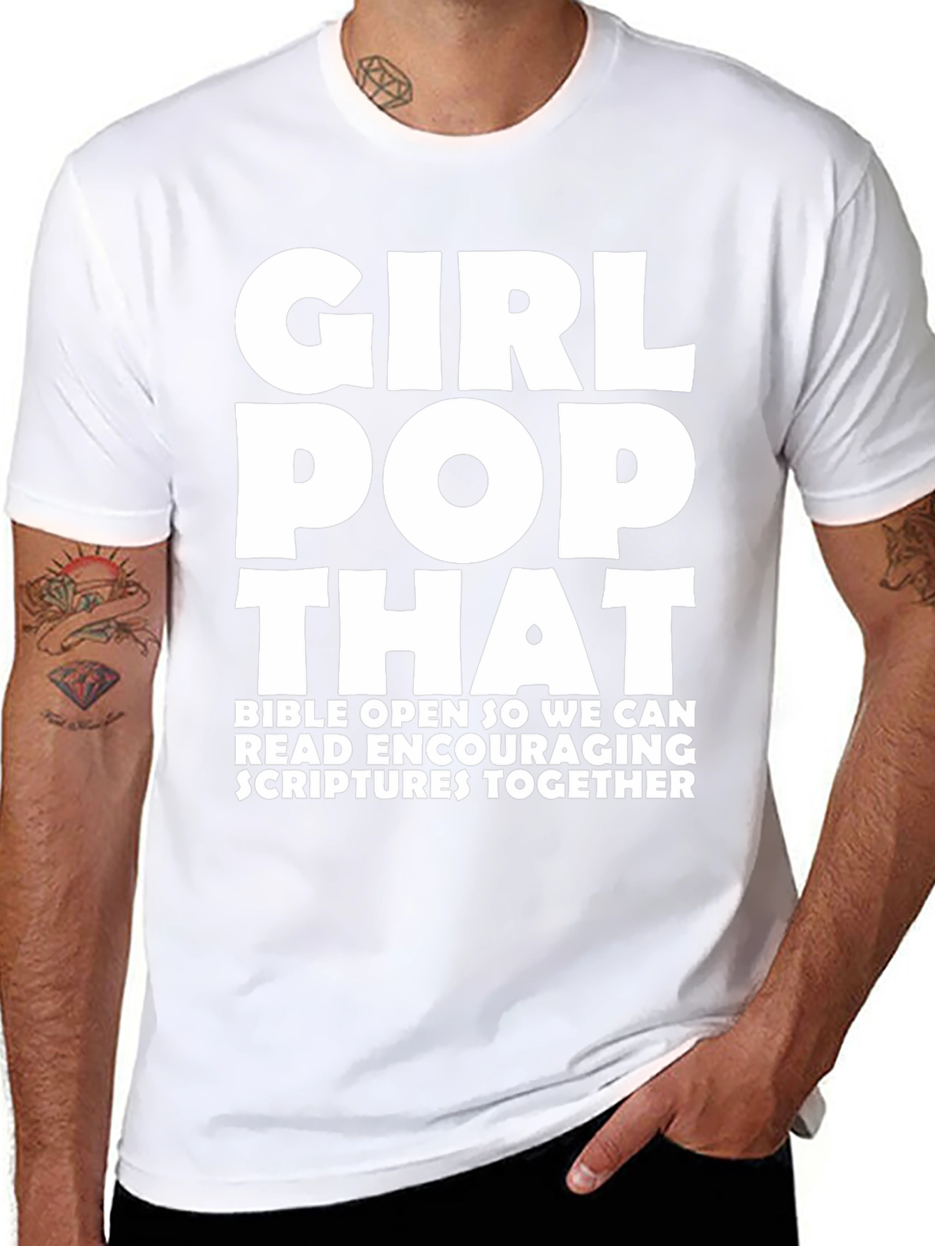 Girl Pop That Graphic Tee - Bible Scriptures