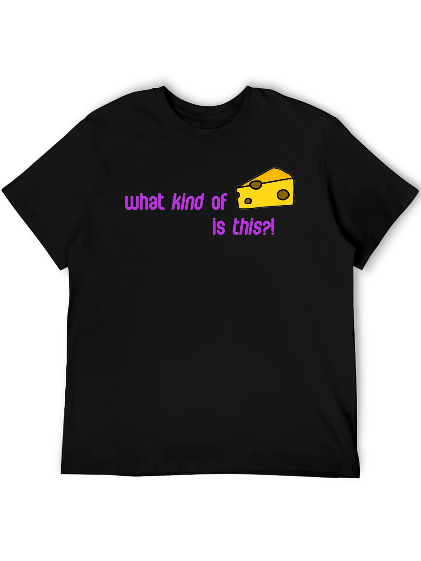 Funny Cheese T-Shirt - What Kind of Cheese Is This?!