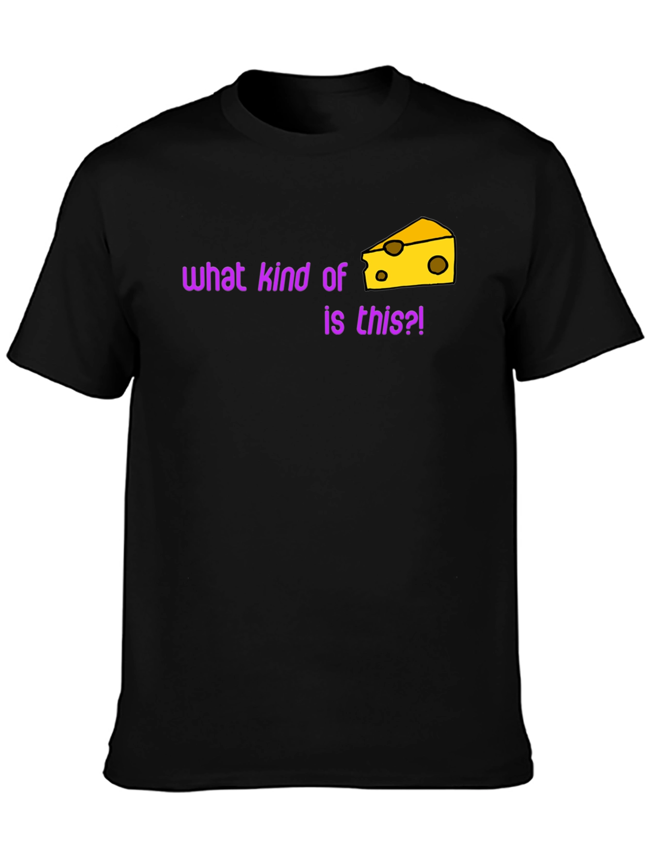 Funny Cheese T-Shirt - What Kind of Cheese Is This?!