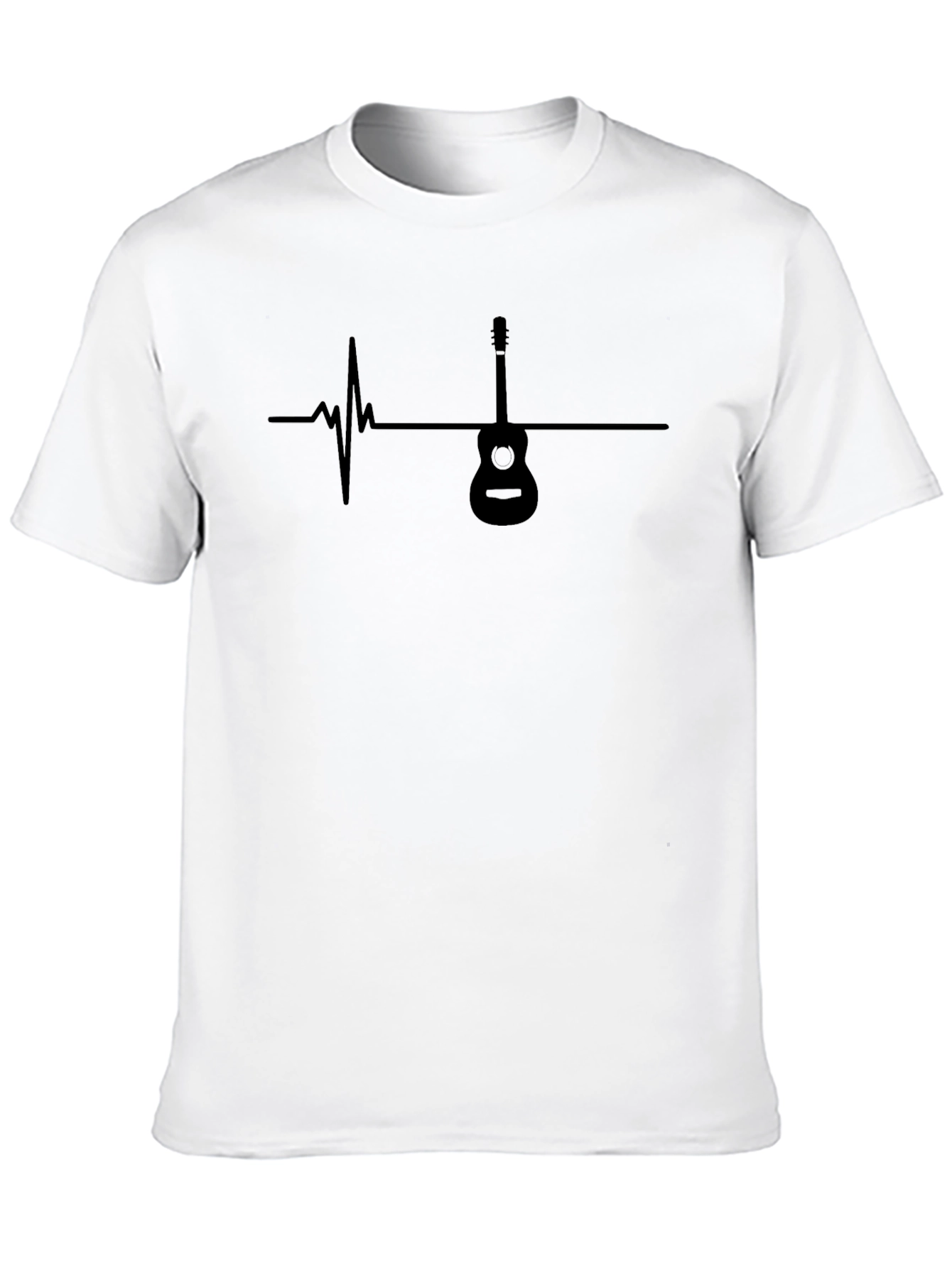Guitar Heartbeat Graphic T-Shirt