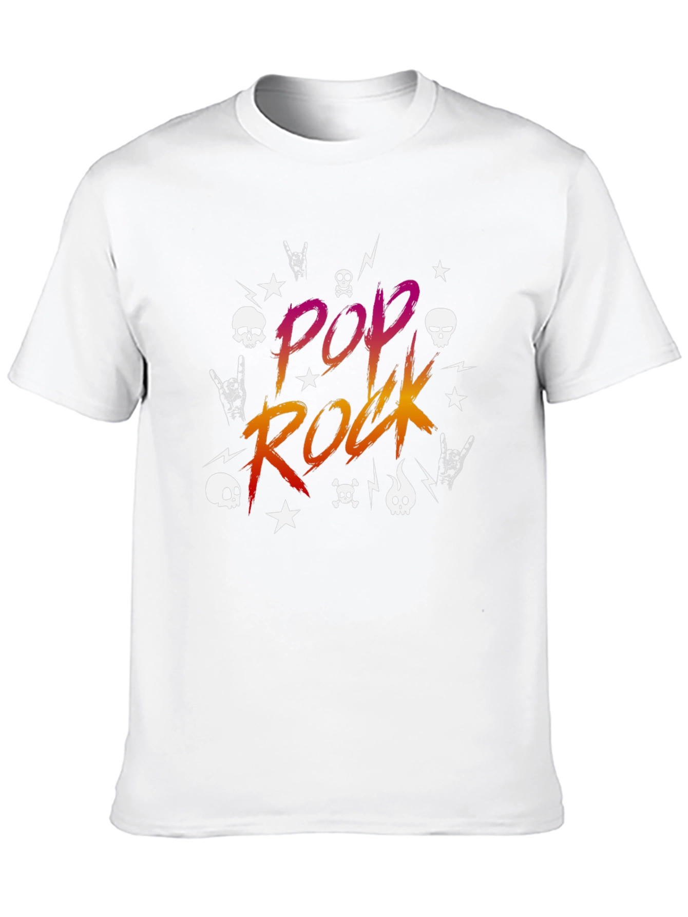 Pop Rock Graphic Print Tee Shirt