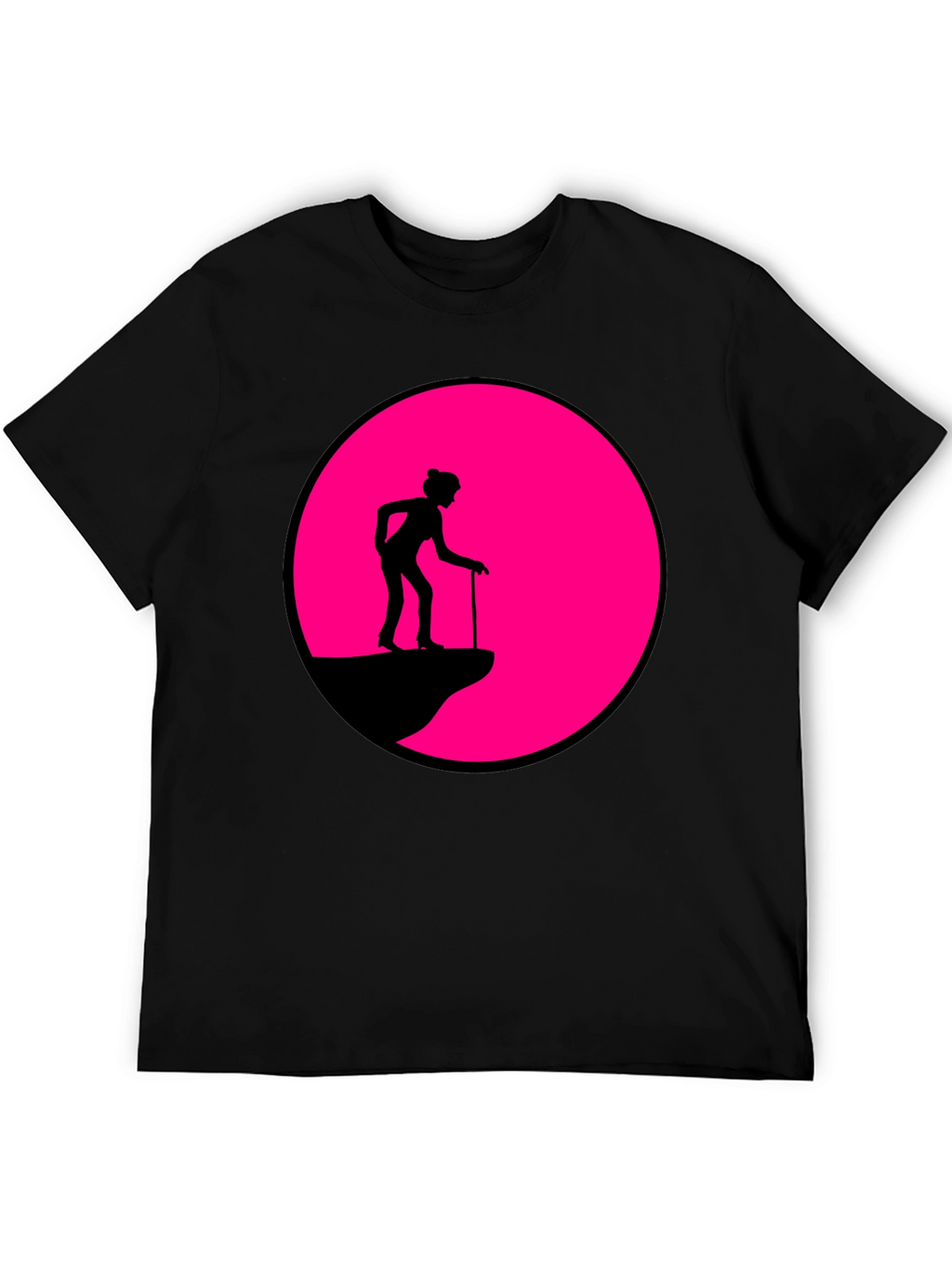 Cliff Walker Graphic Tee - Black Cotton Blend