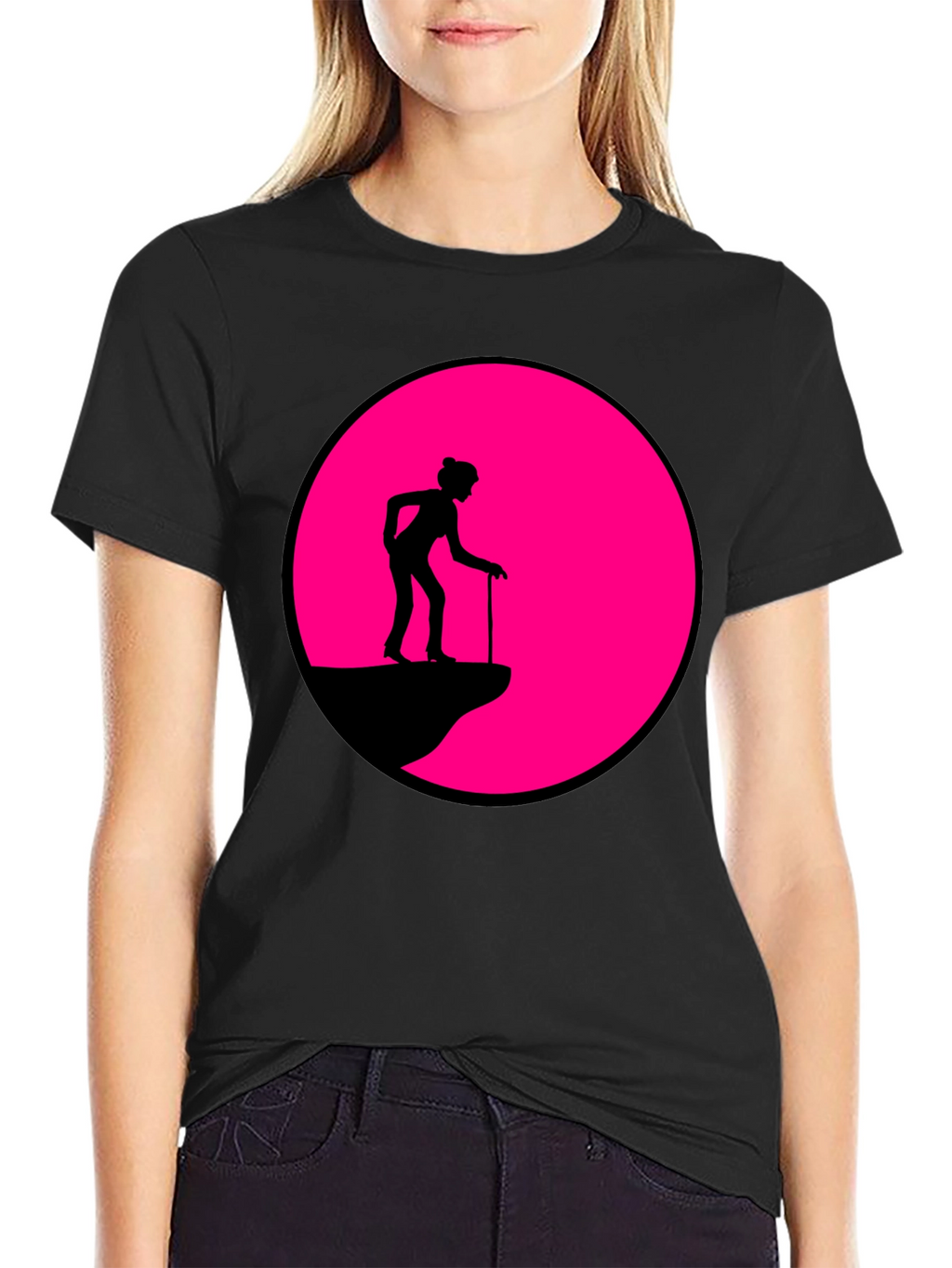 Cliff Walker Graphic Tee - Black Cotton Blend