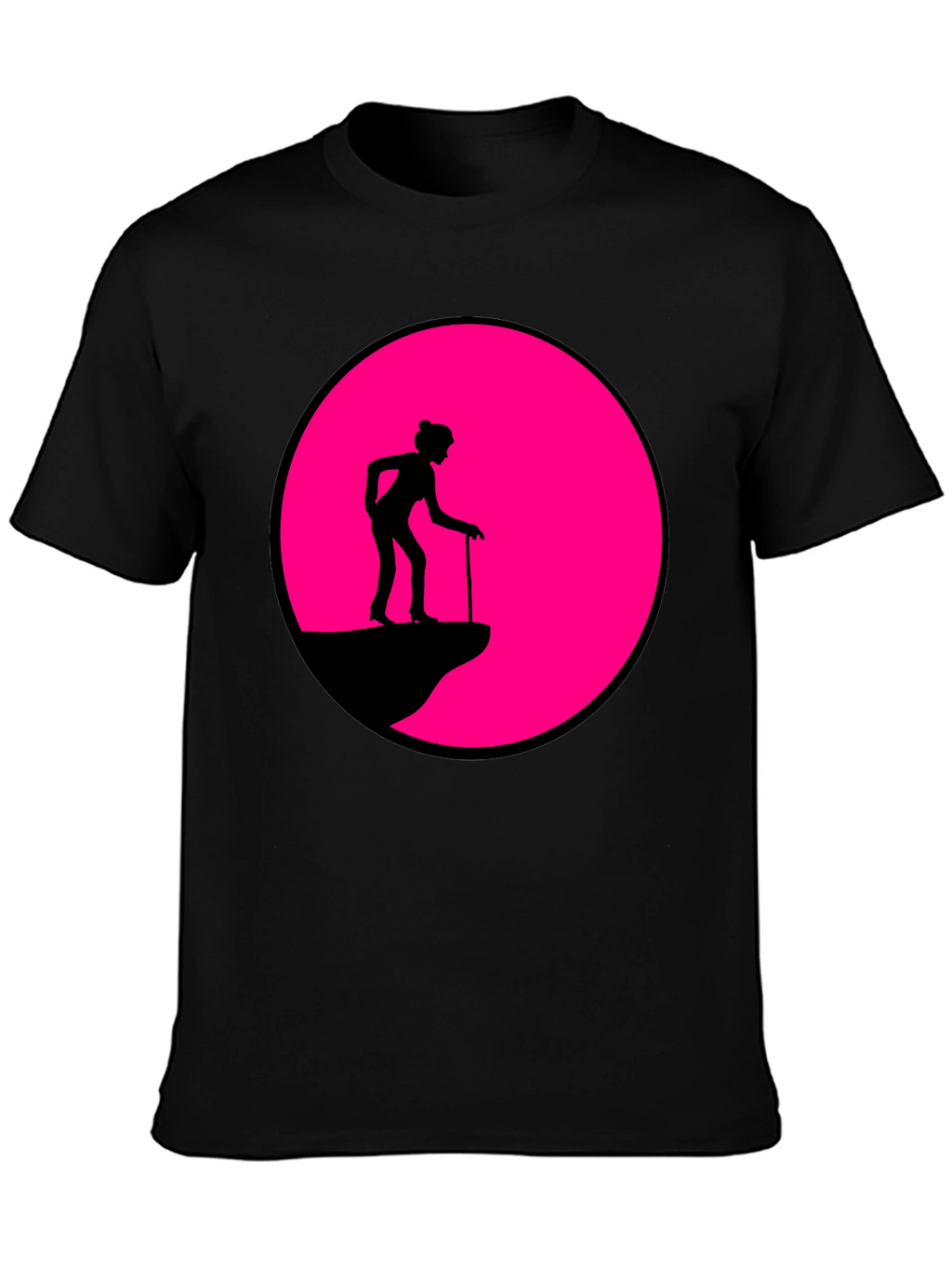 Cliff Walker Graphic Tee - Black Cotton Blend