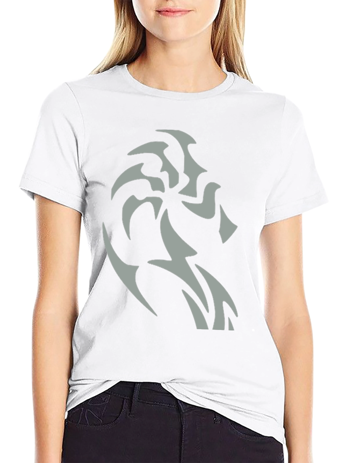 Tribal Lion Graphic Black T-Shirt - Stylish Mens Tee