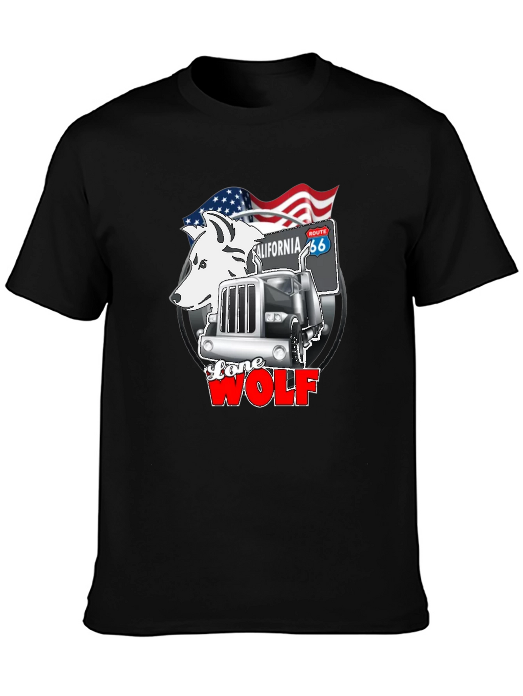 Lone Wolf Trucker Graphic Tee