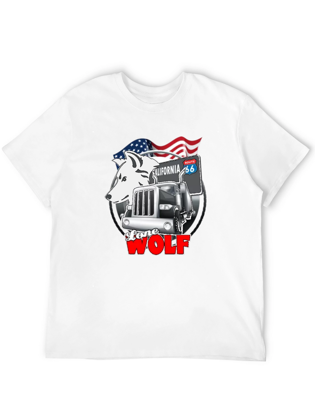 Lone Wolf Trucker Graphic Tee