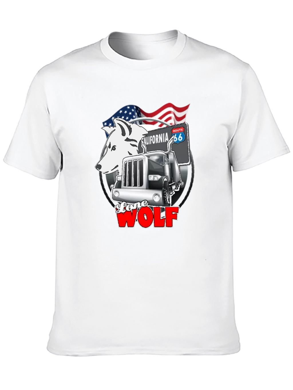Lone Wolf Trucker Graphic Tee