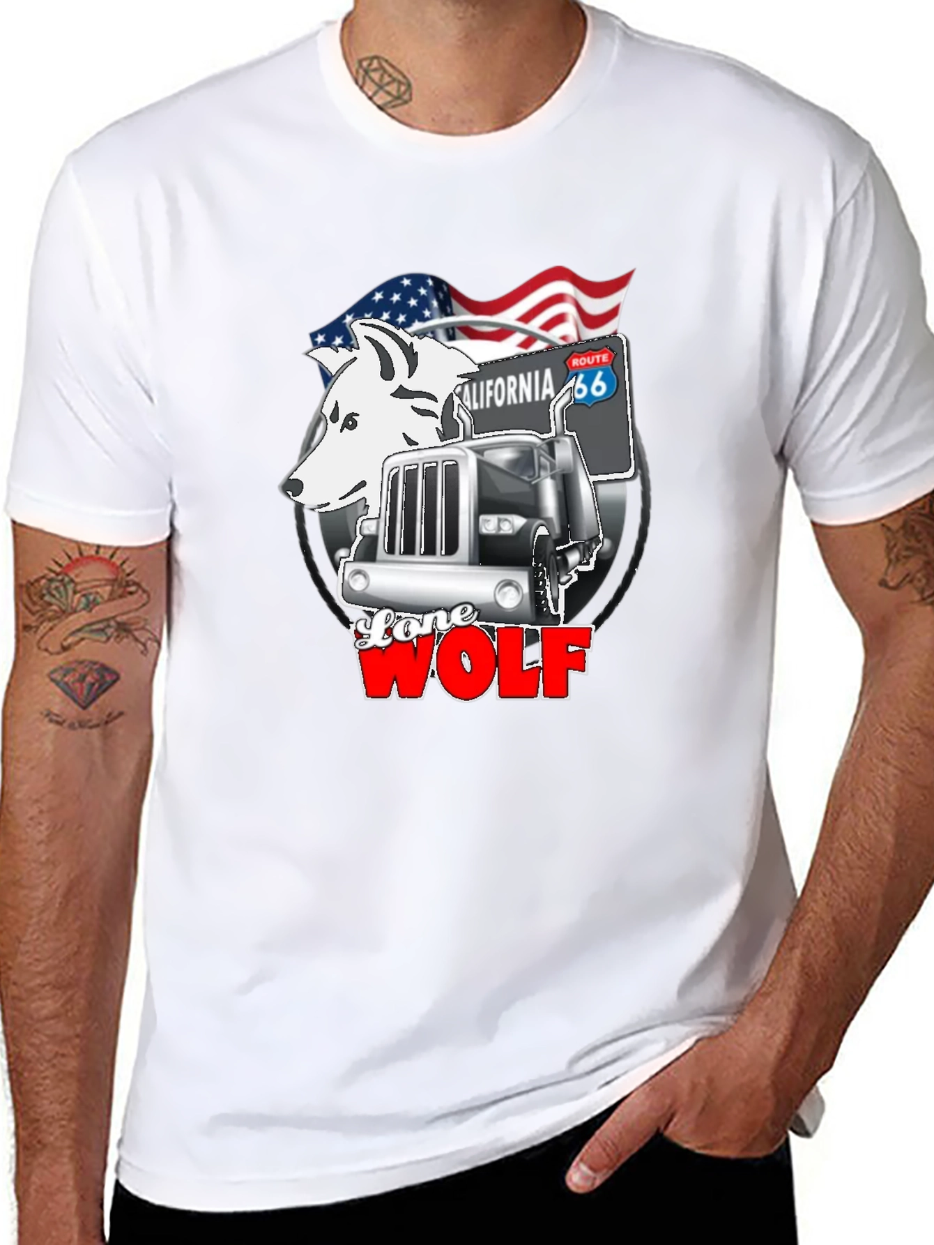 Lone Wolf Trucker Graphic Tee