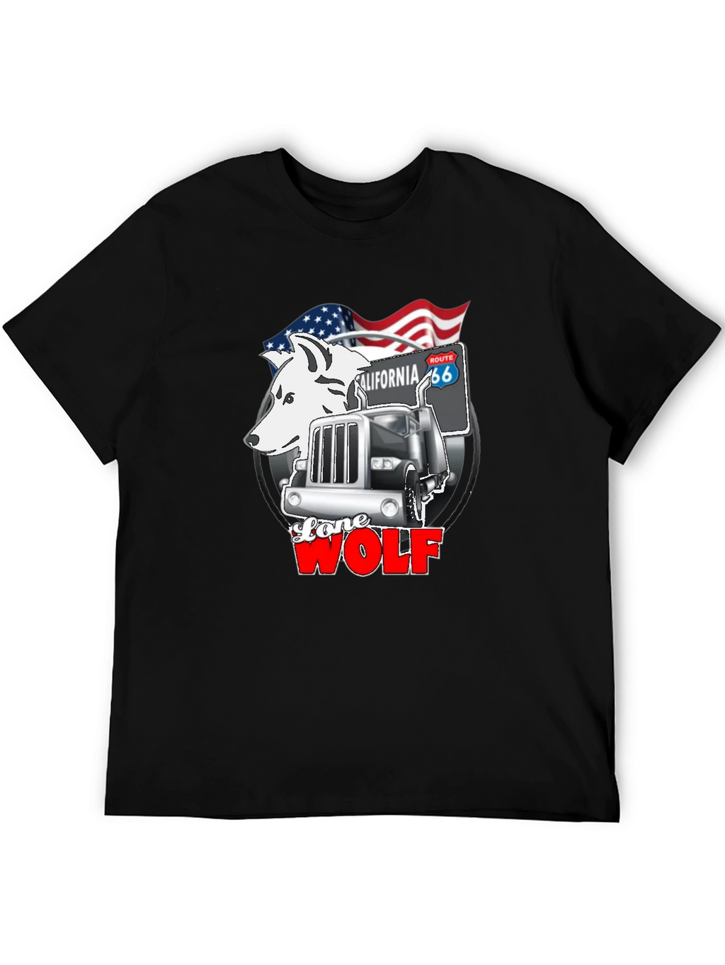Lone Wolf Trucker Graphic Tee