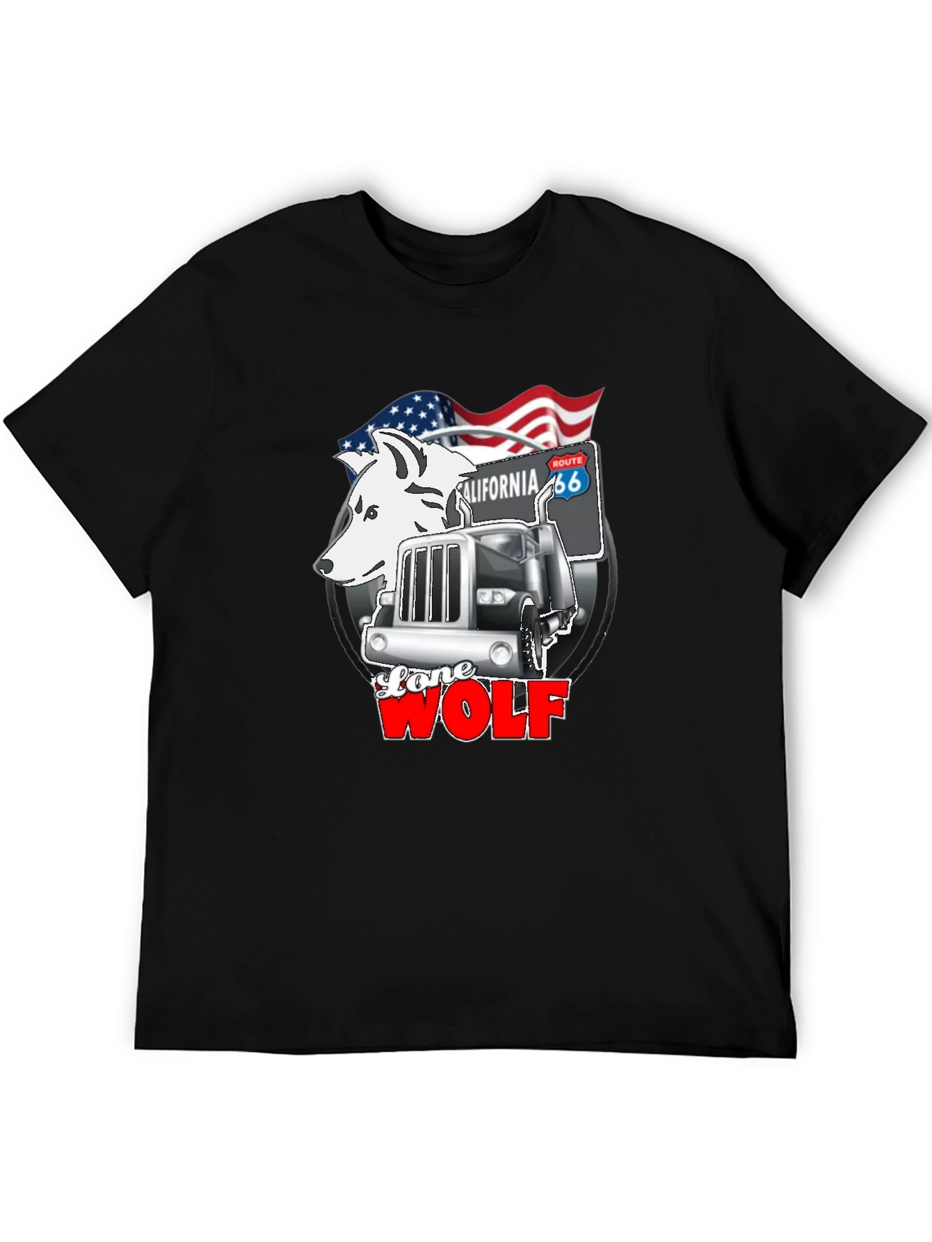 Lone Wolf Trucker Graphic Tee