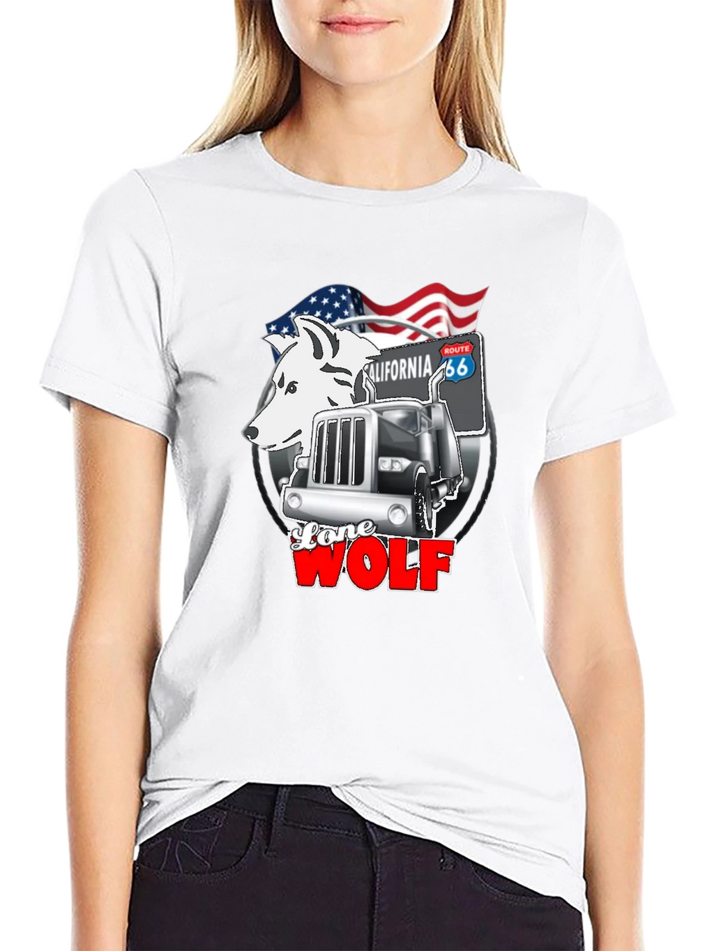 Lone Wolf Trucker Graphic Tee