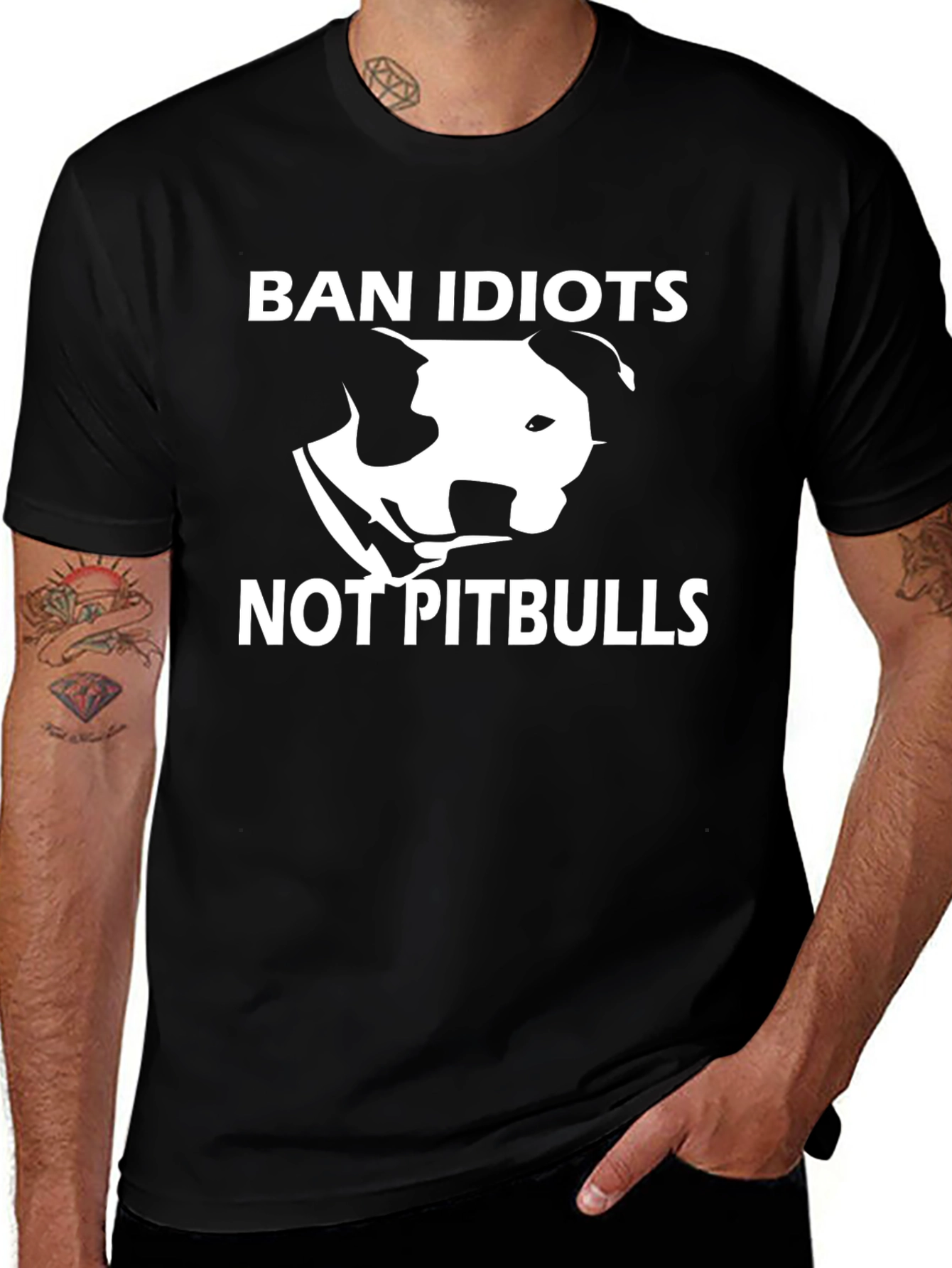 Ban Idiots Not Pitbulls T-Shirt