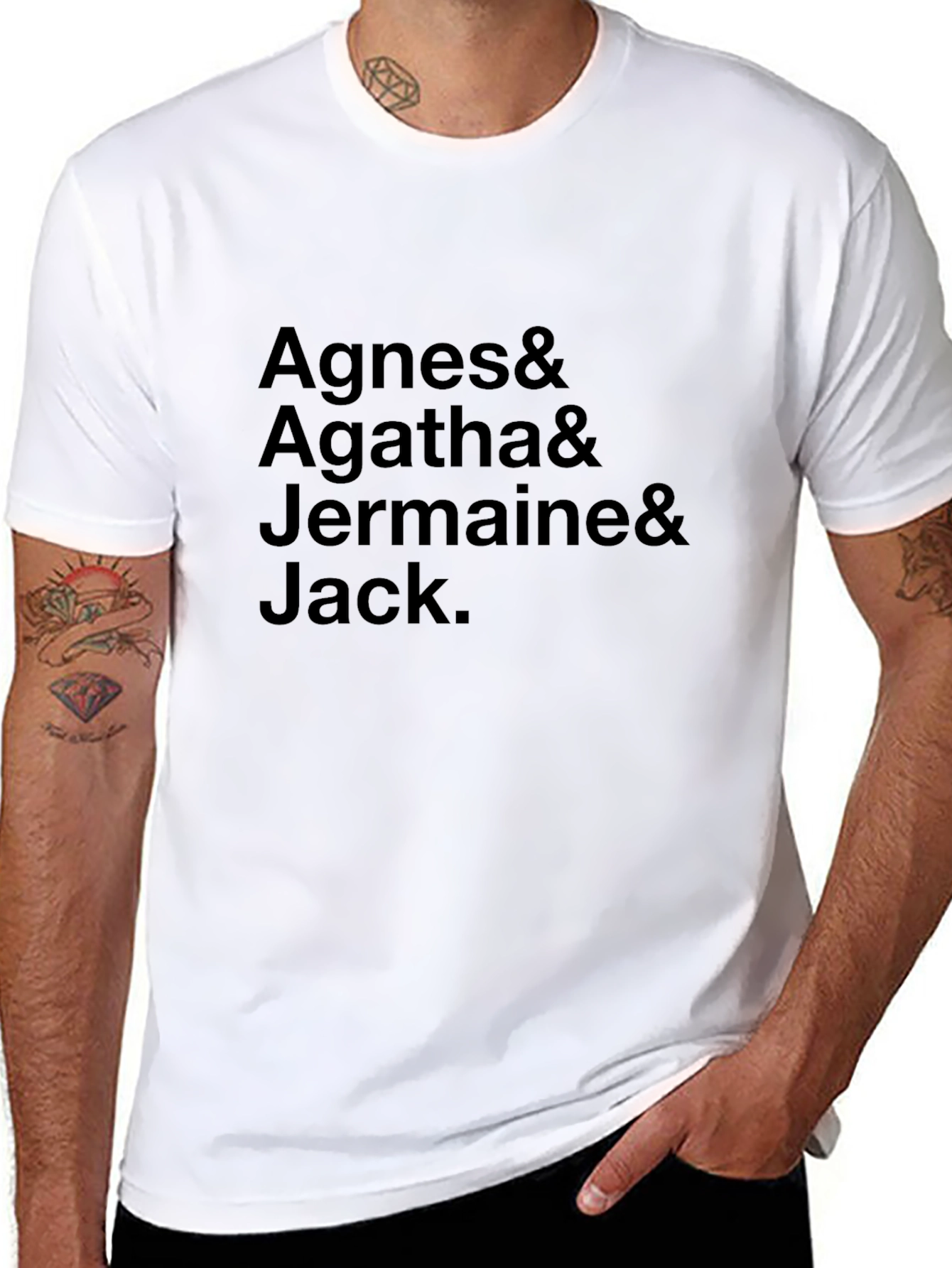 Agnes Agatha Jermaine & Jack Black Tee