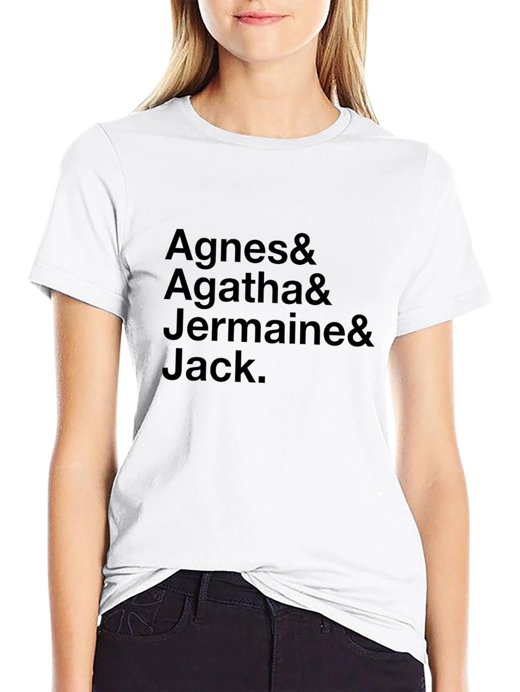 Agnes Agatha Jermaine & Jack Black Tee