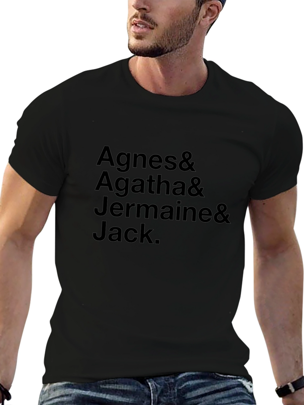 Agnes Agatha Jermaine & Jack Black Tee