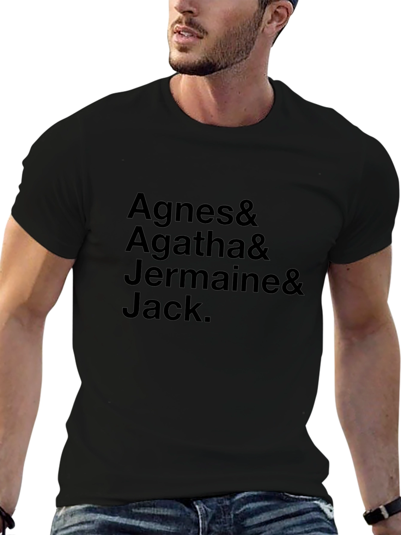 Agnes Agatha Jermaine & Jack Black Tee