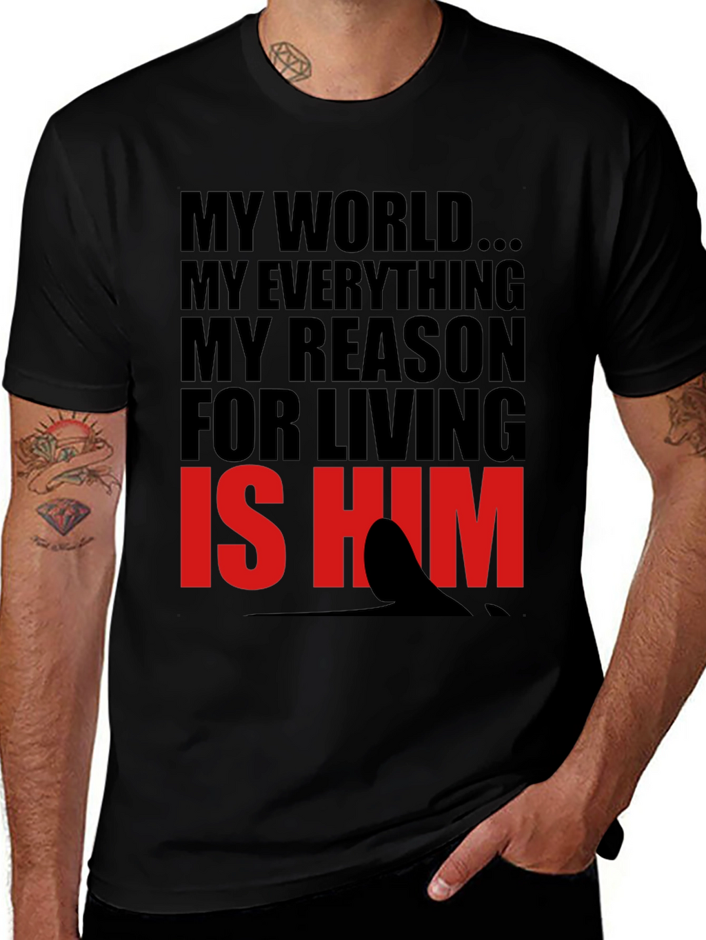My World Is Him Graphic Tee