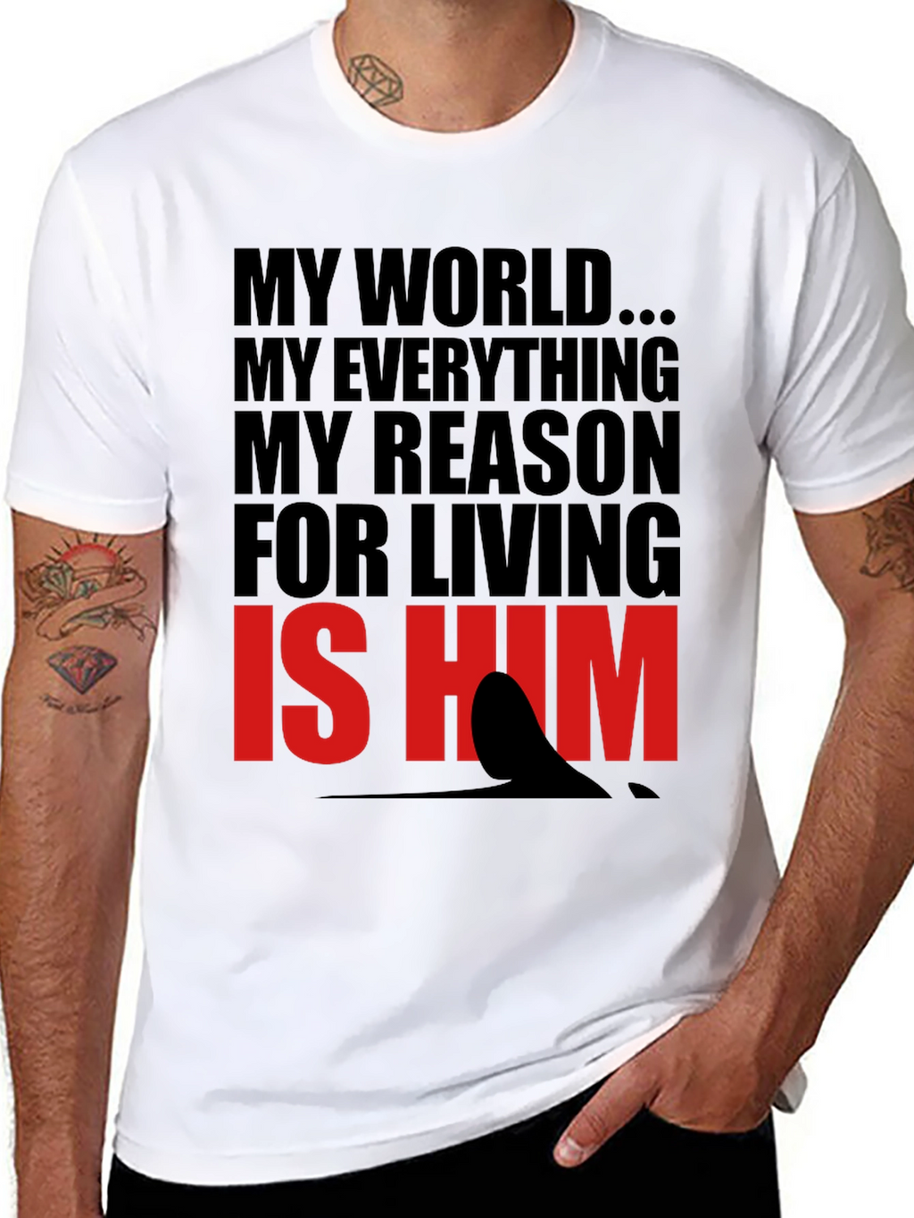 My World Is Him Graphic Tee