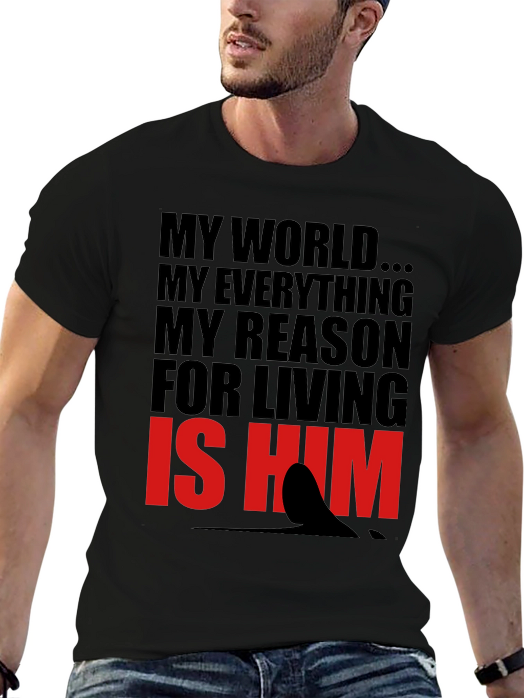 My World Is Him Graphic Tee