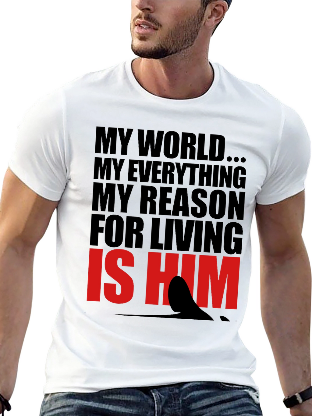 My World Is Him Graphic Tee