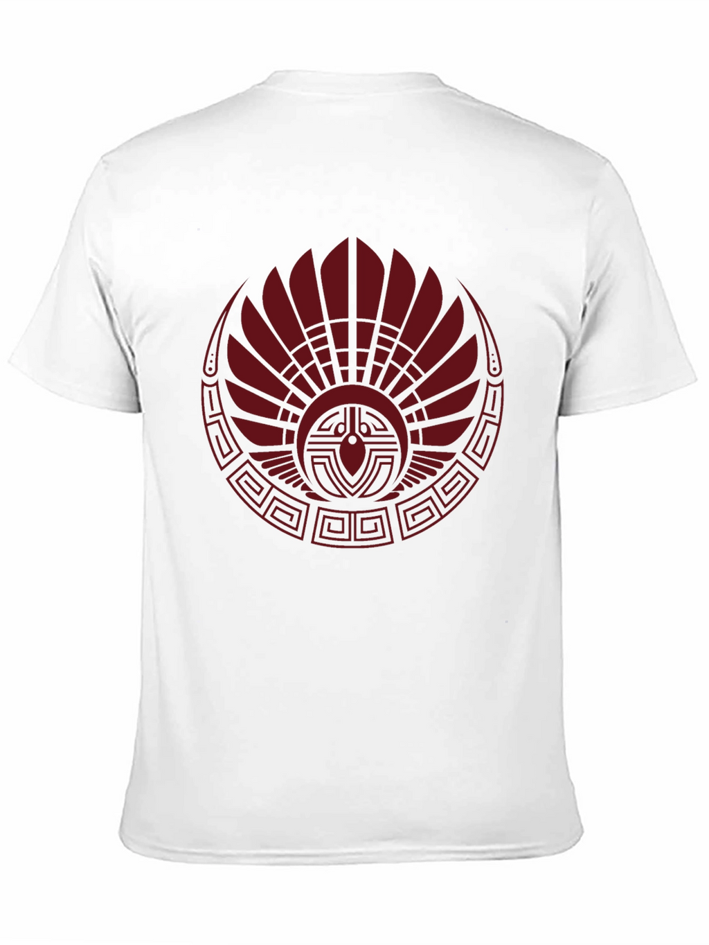 Graphic Tee - Tribal Red Feather Design