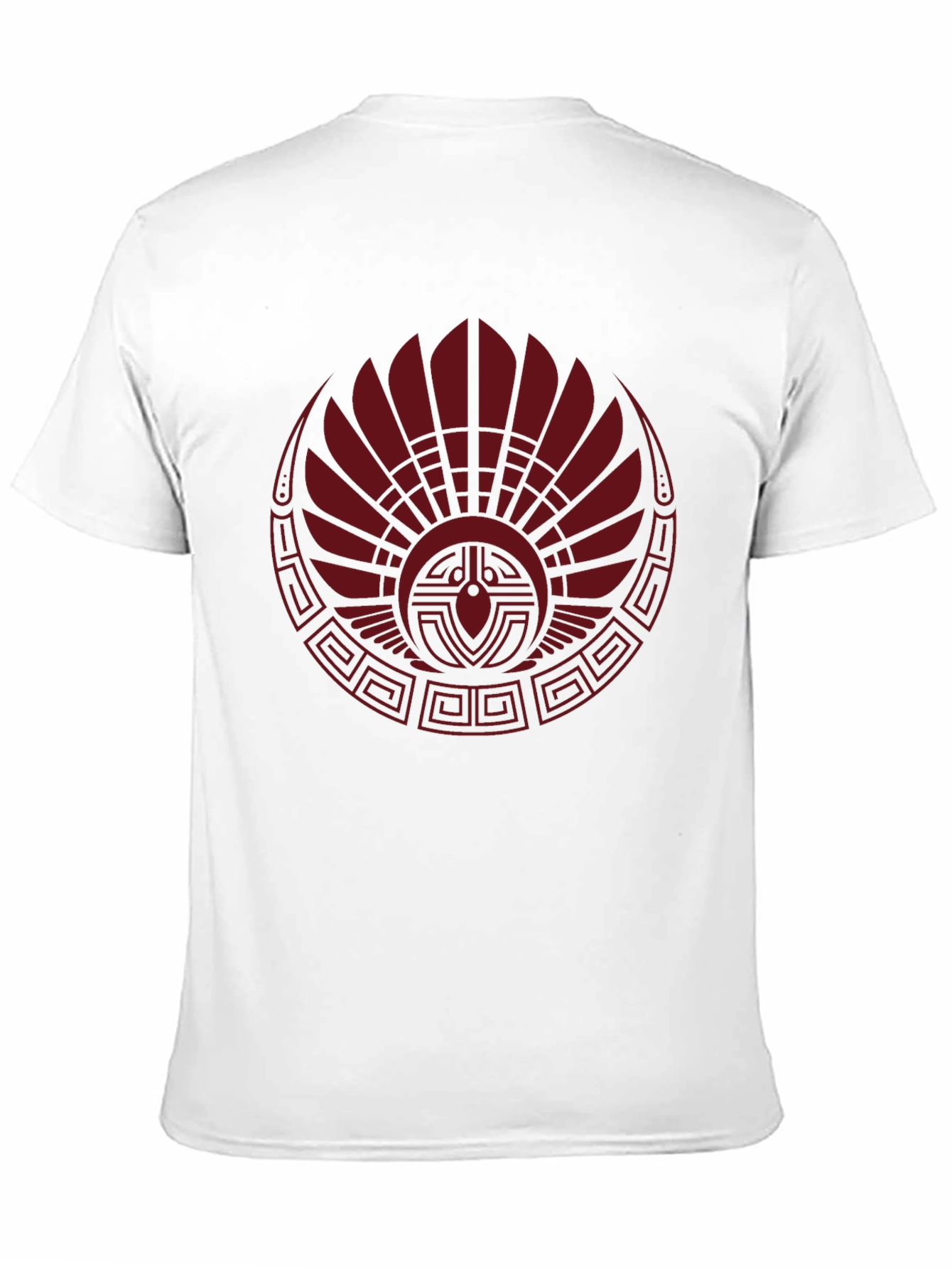 Graphic Tee - Tribal Red Feather Design
