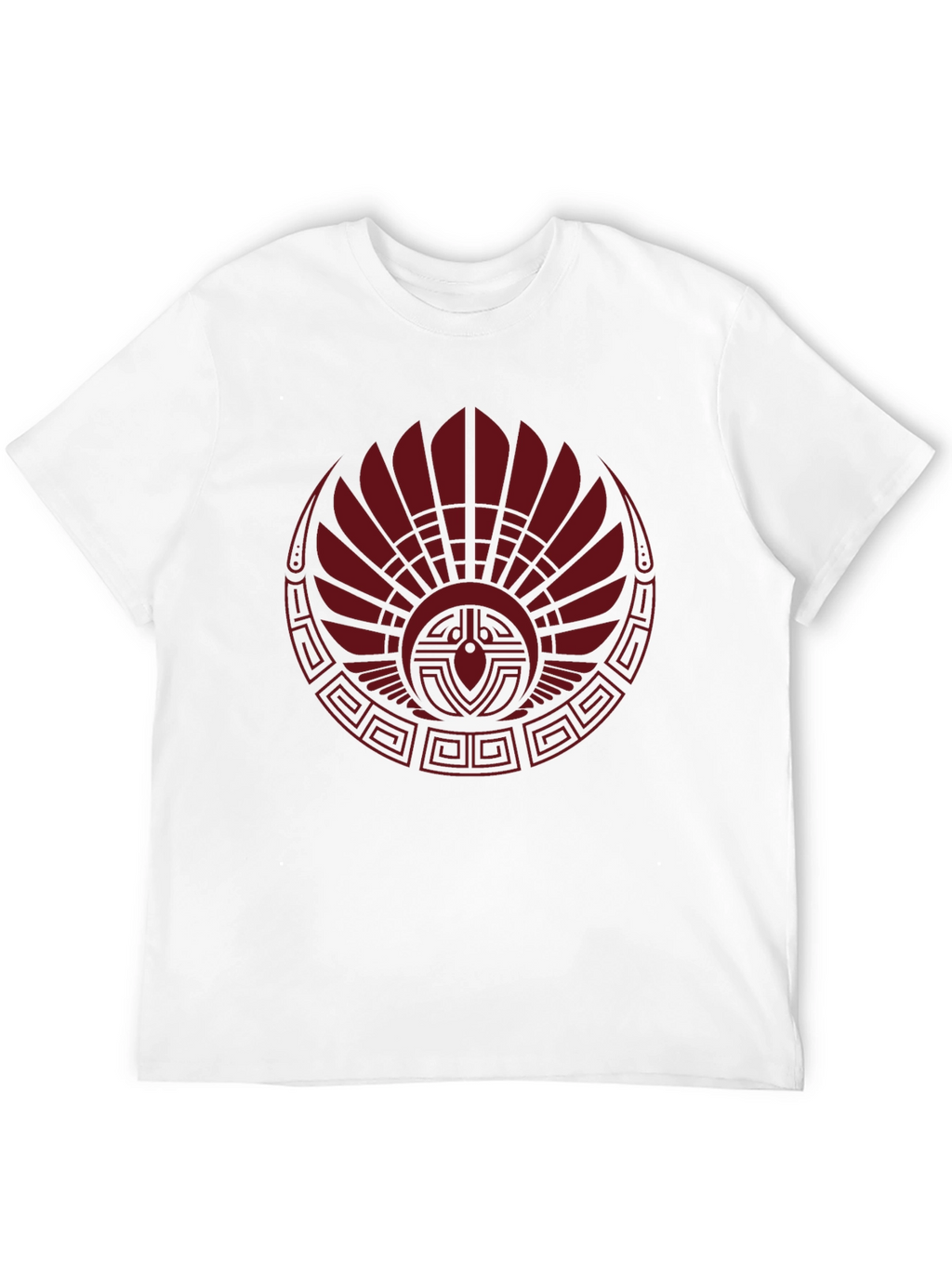 Graphic Tee - Tribal Red Feather Design