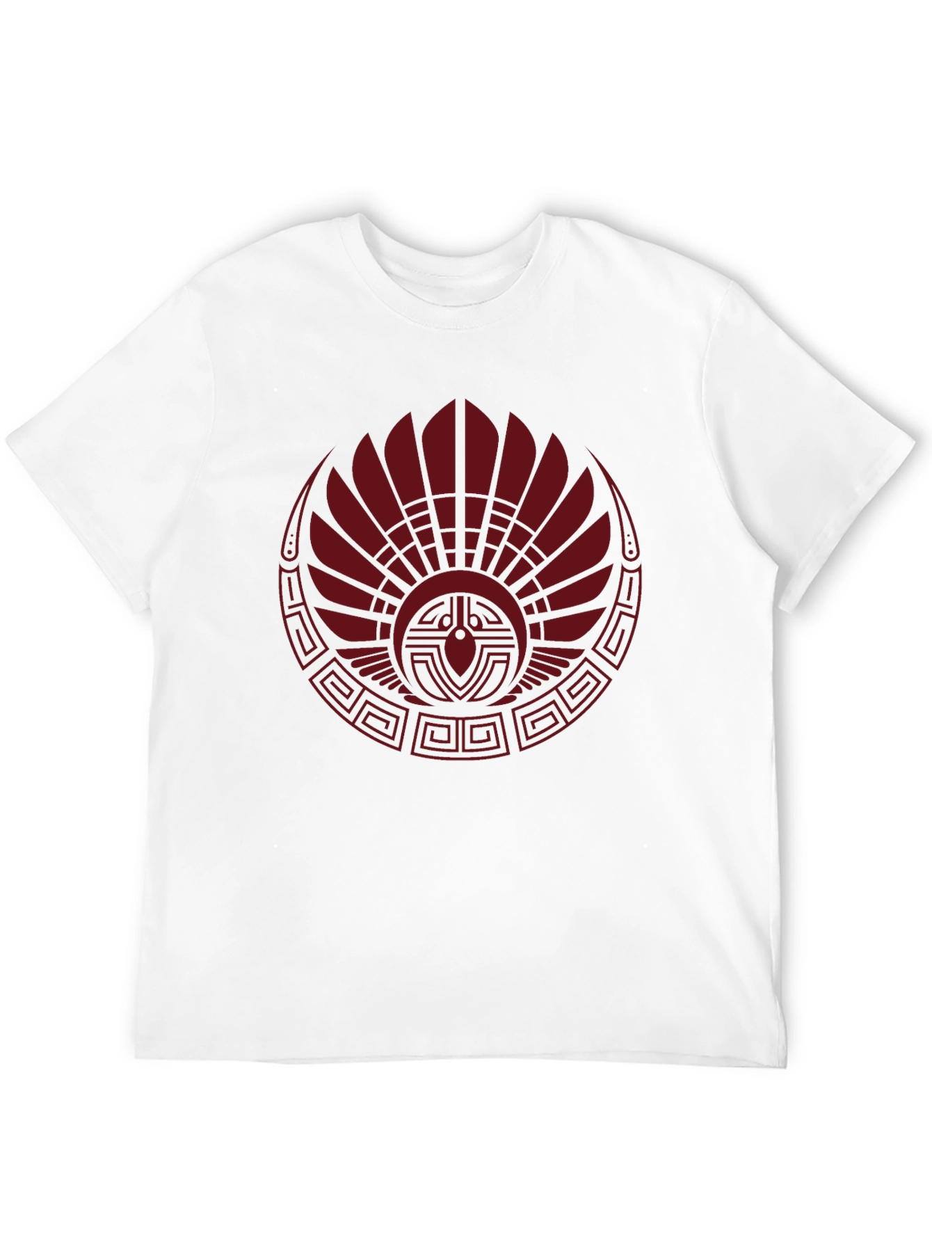 Graphic Tee - Tribal Red Feather Design