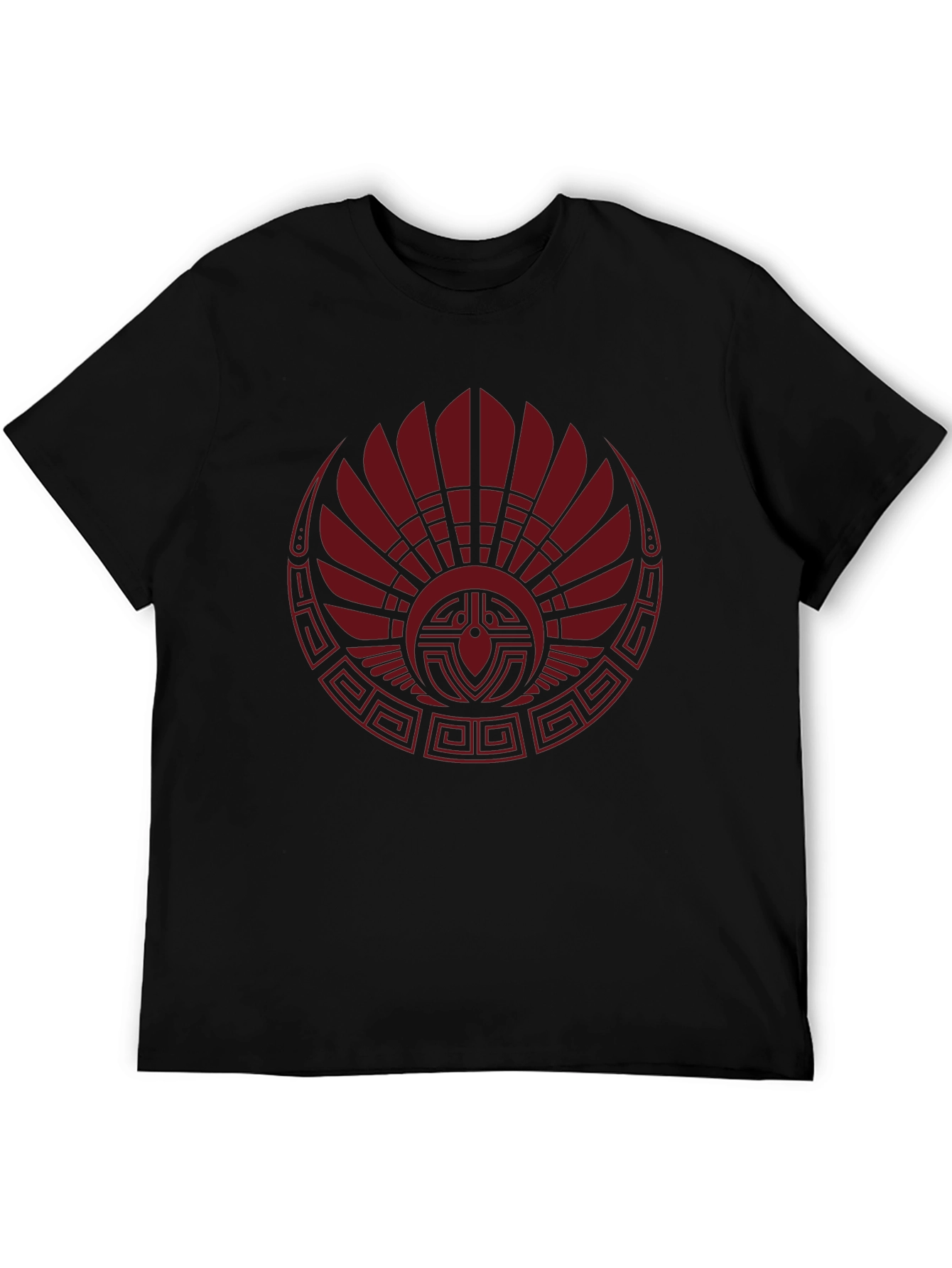 Graphic Tee - Tribal Red Feather Design
