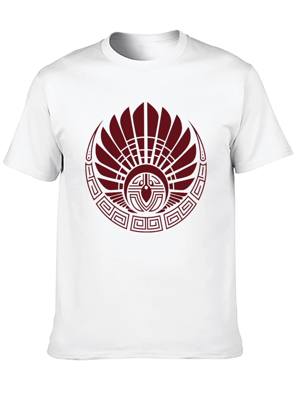 Graphic Tee - Tribal Red Feather Design