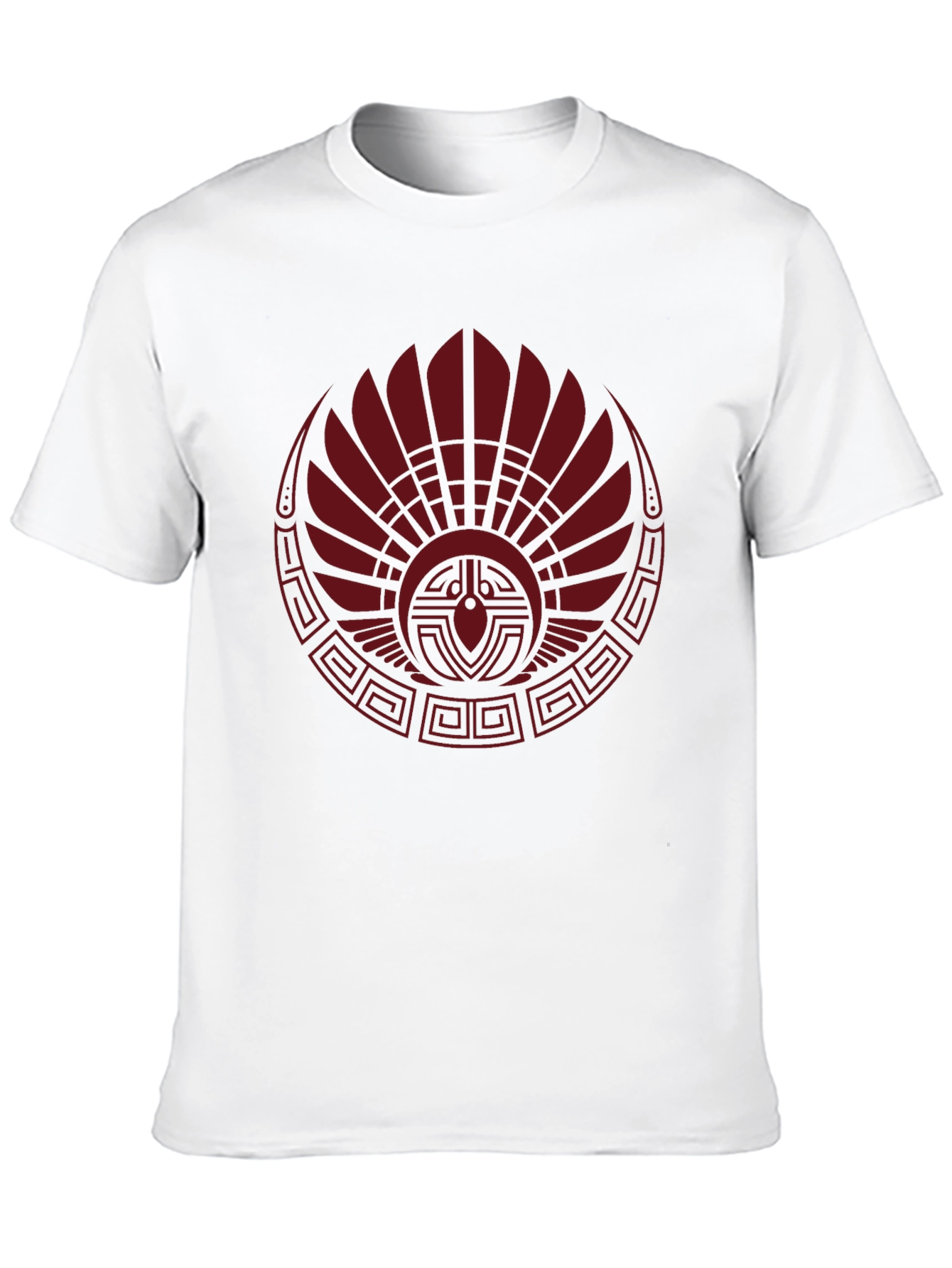 Graphic Tee - Tribal Red Feather Design