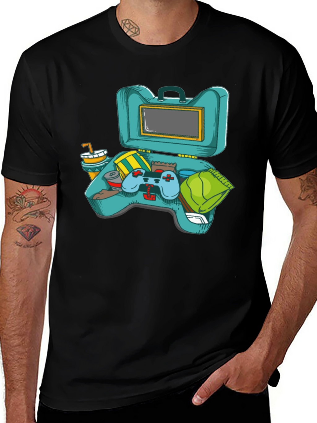 Gamers Lunchbox Graphic T-Shirt