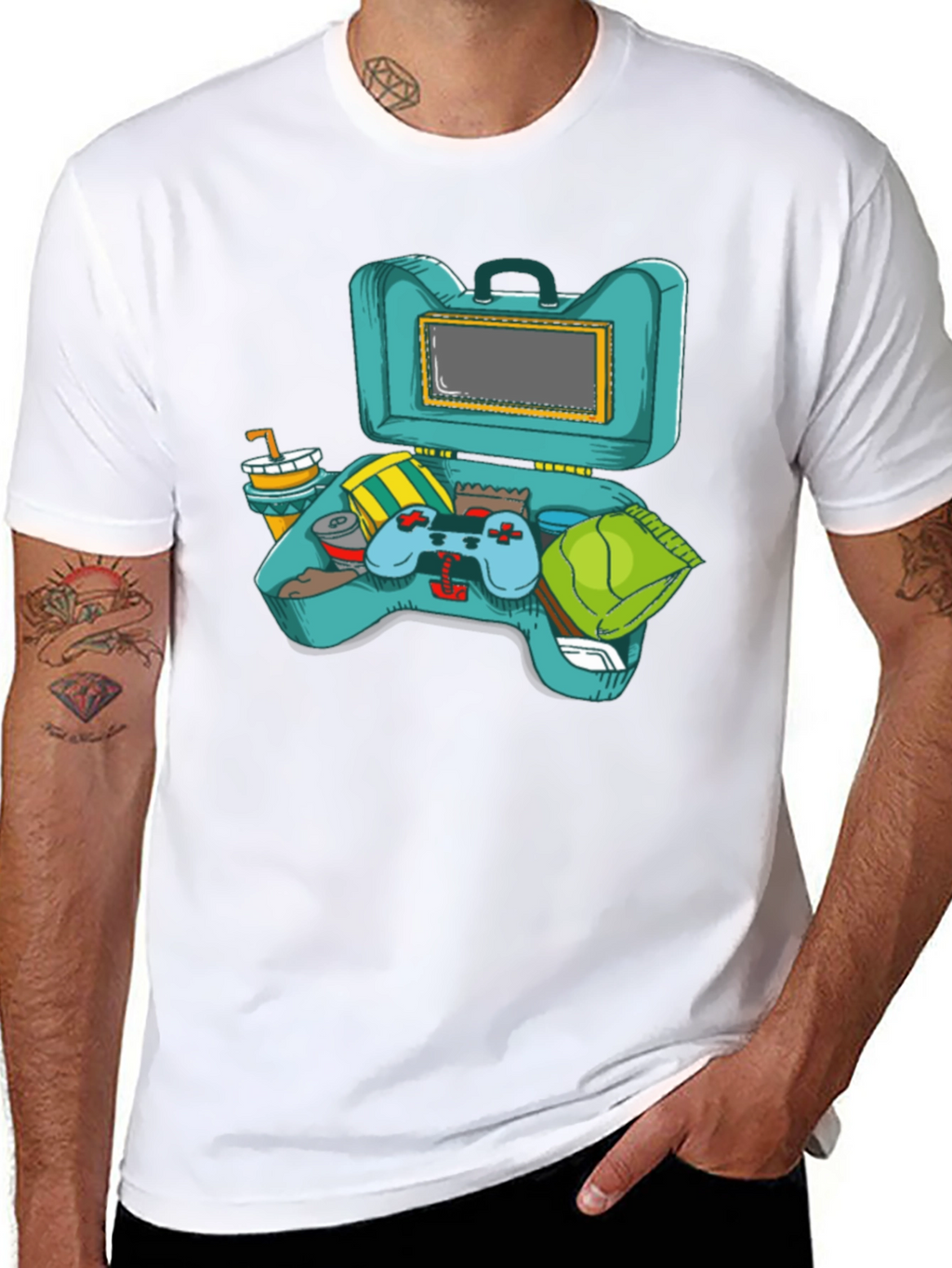 Gamers Lunchbox Graphic T-Shirt