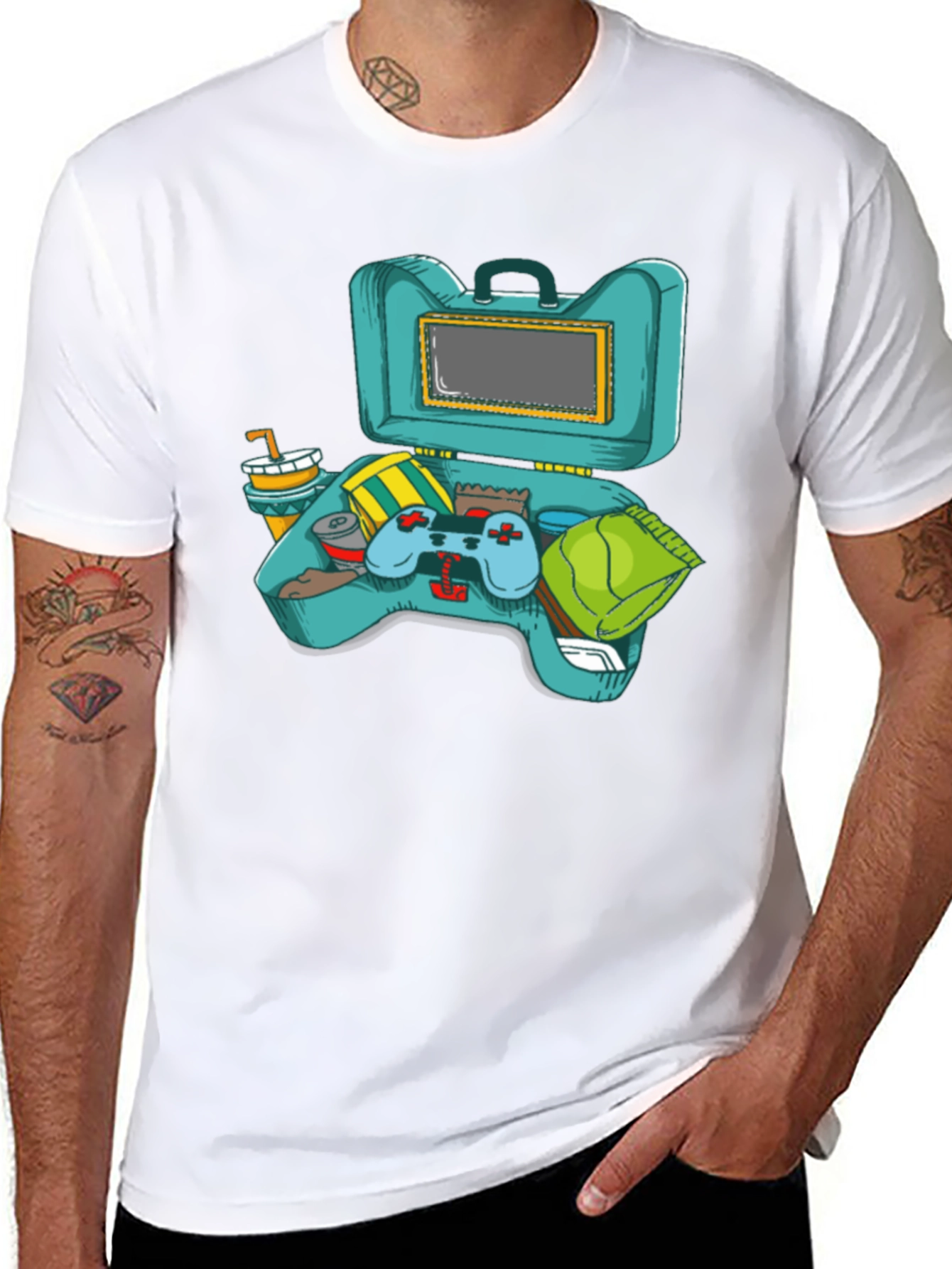Gamers Lunchbox Graphic T-Shirt