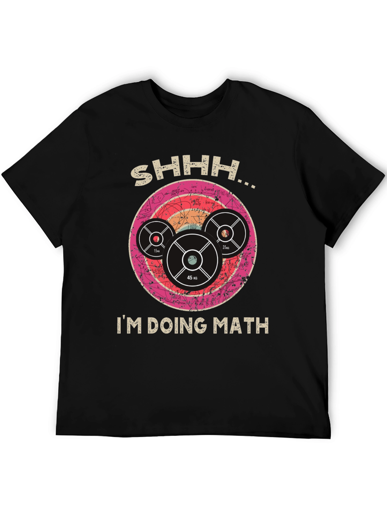 Shhh Im Doing Math Gym Weightlifting T-Shirt