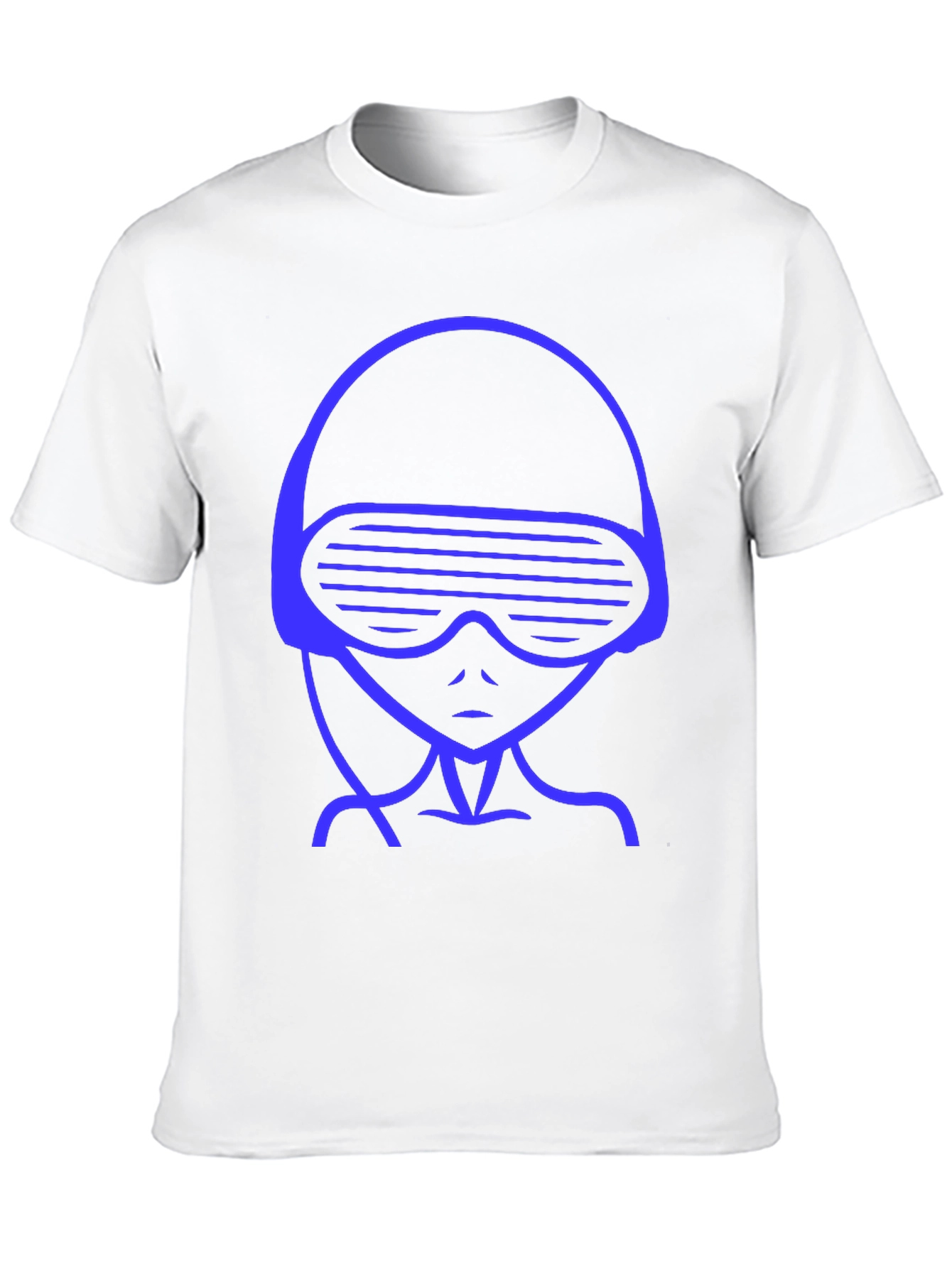 Retro Alien Graphic Tee - Black Crewneck T-Shirt