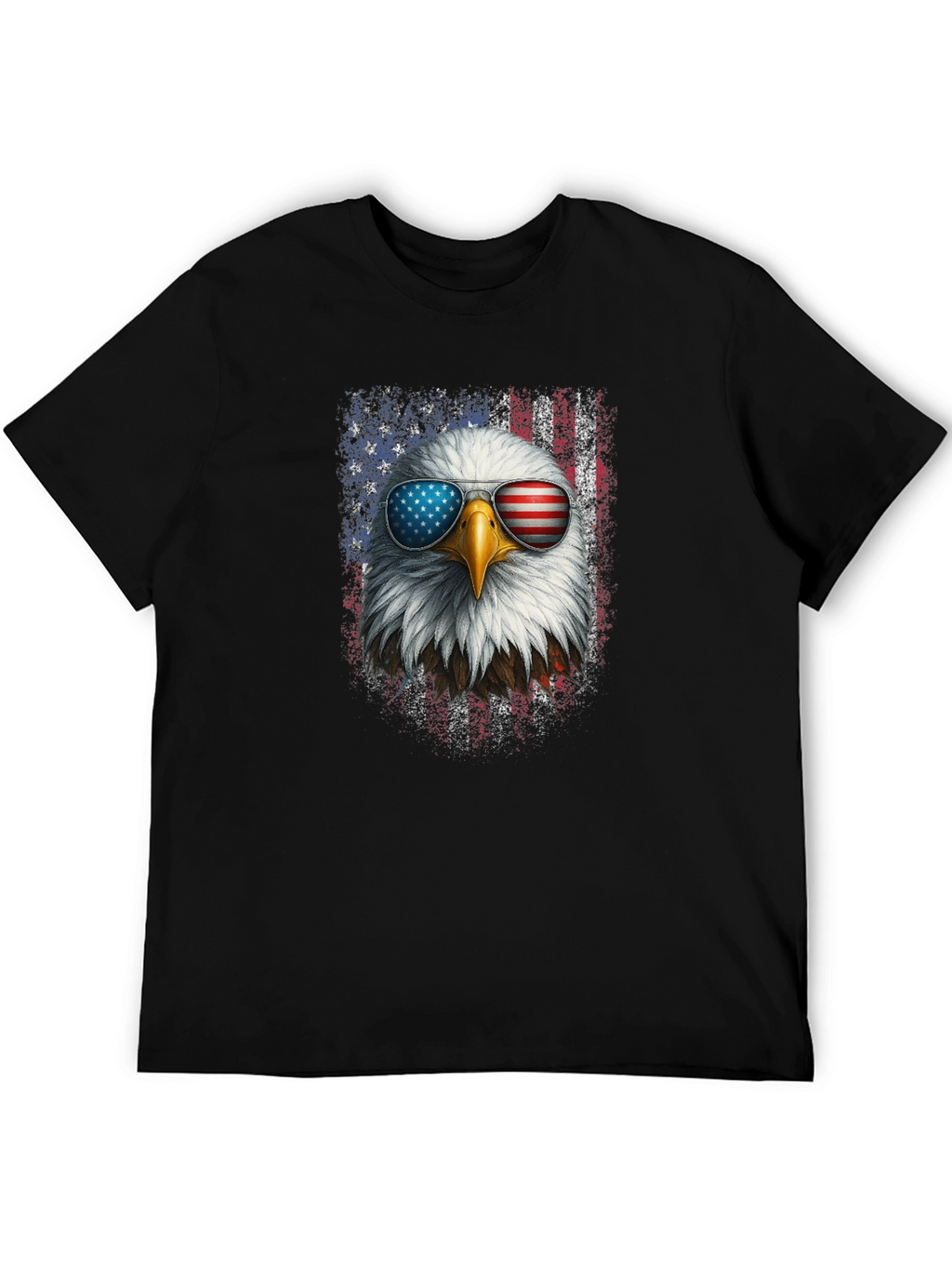 Patriotic Eagle USA Flag Graphic Tee