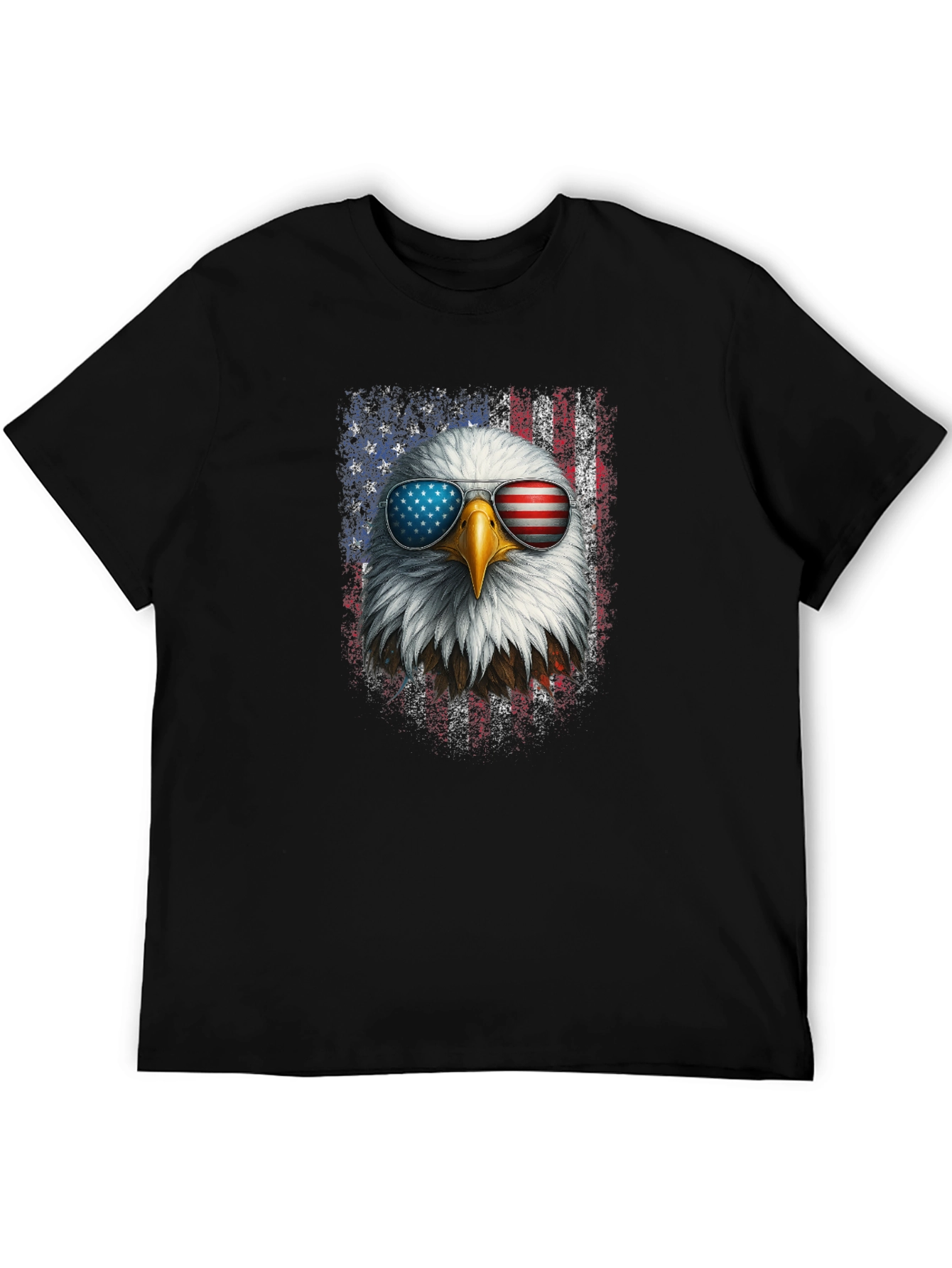 Patriotic Eagle USA Flag Graphic Tee