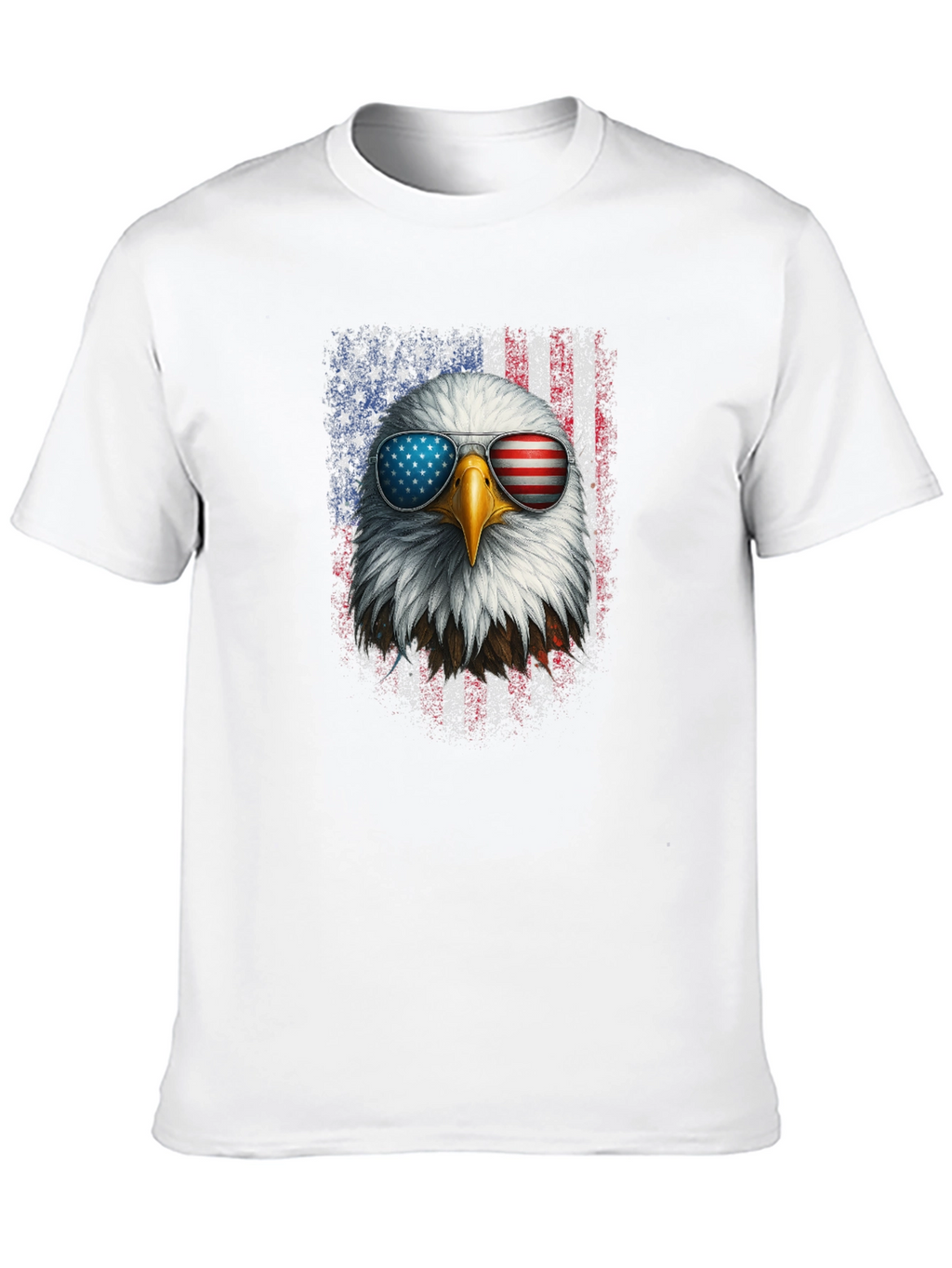 Patriotic Eagle USA Flag Graphic Tee