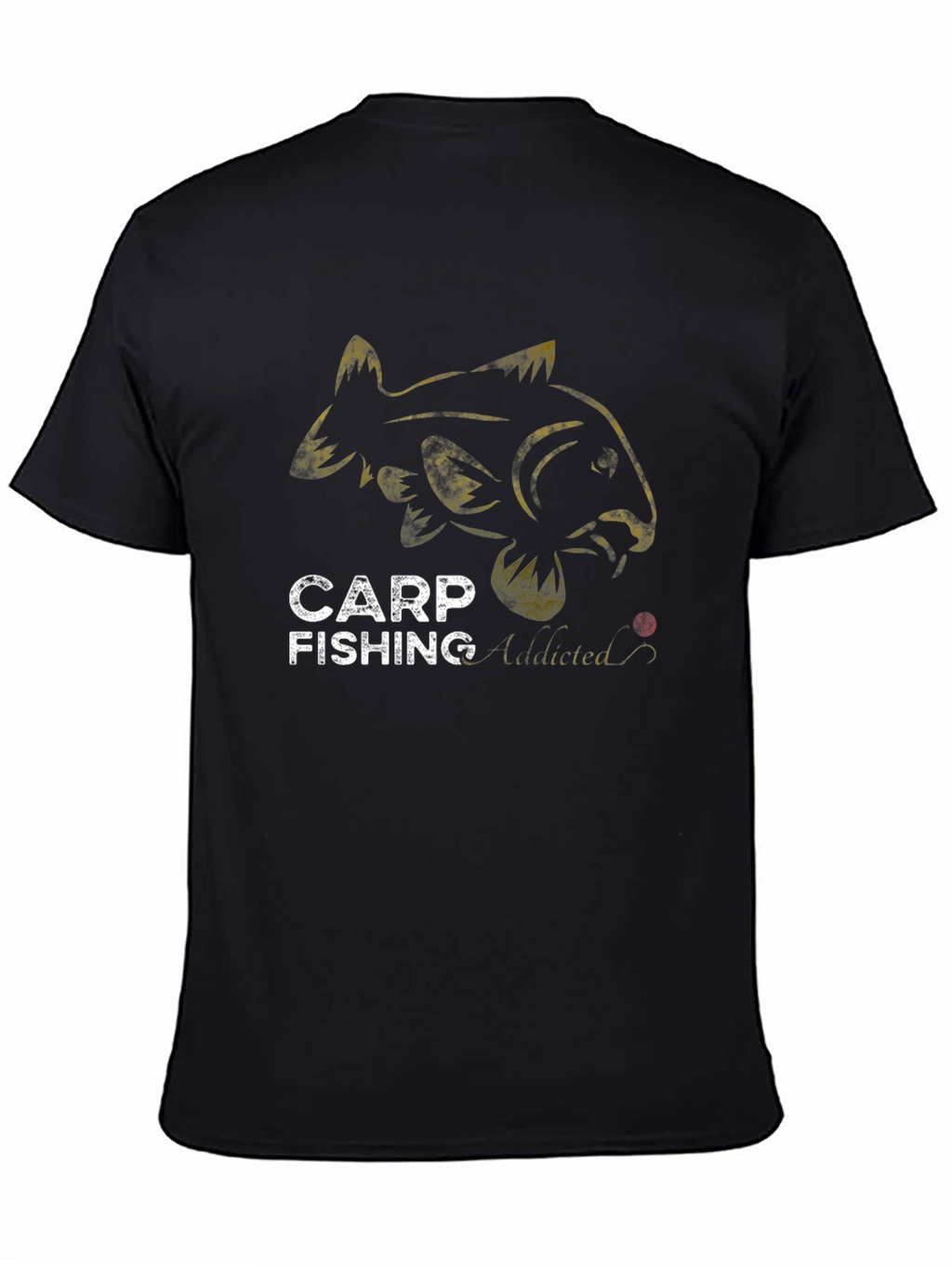 Carp Fishing Addicted Black T-Shirt