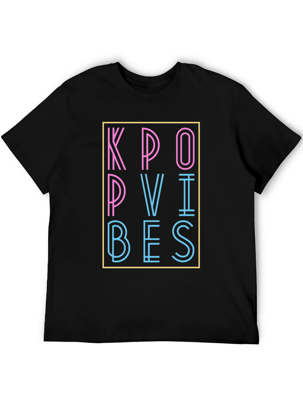 Kpop Vibes Graphic T-Shirt - Stylish Neon Design