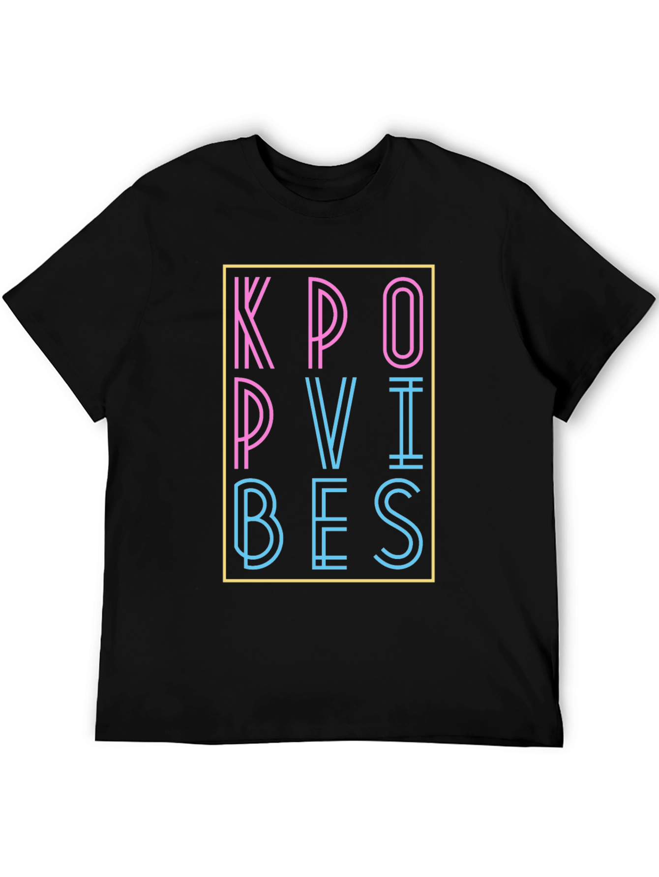 Kpop Vibes Graphic T-Shirt - Stylish Neon Design