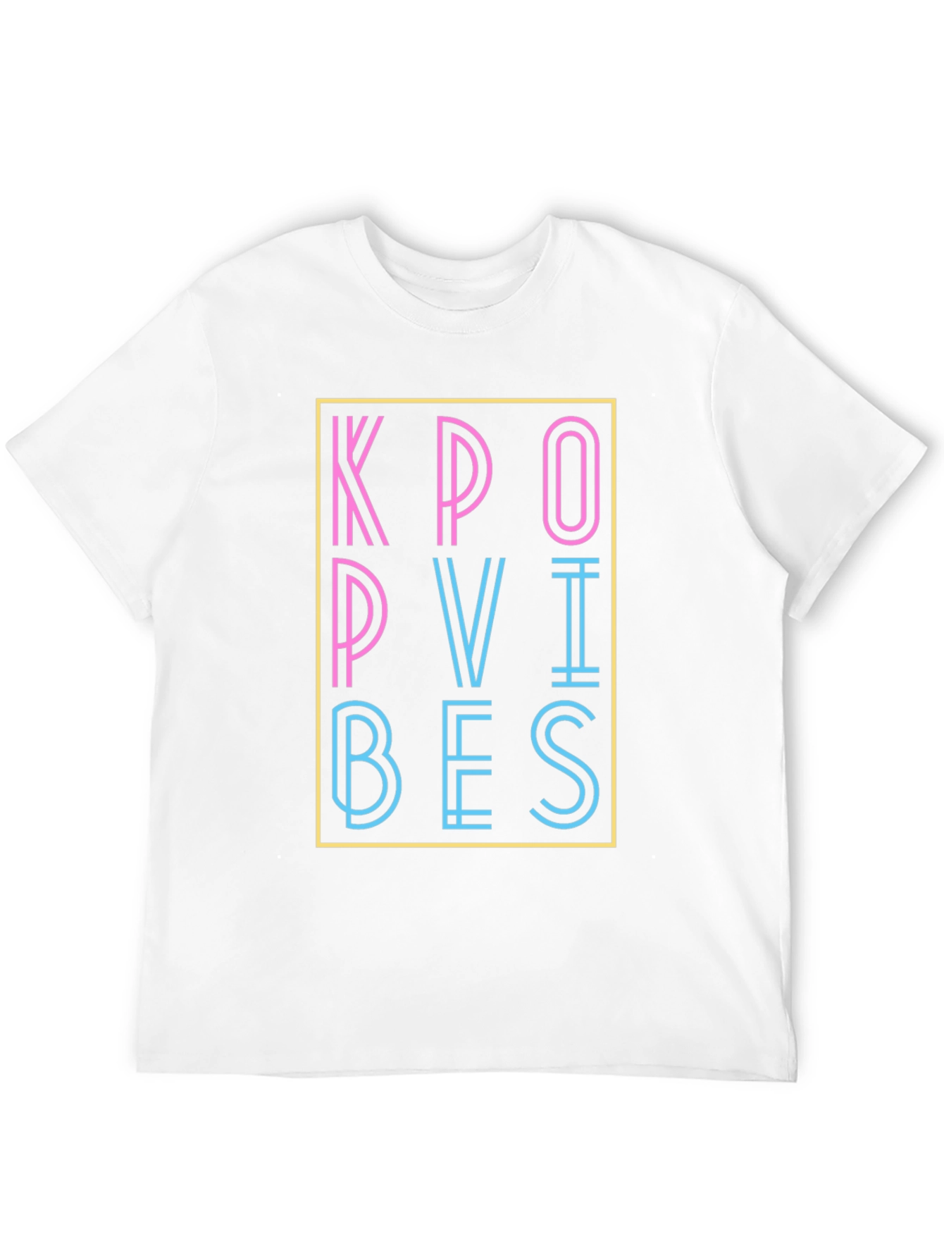 Kpop Vibes Graphic T-Shirt - Stylish Neon Design